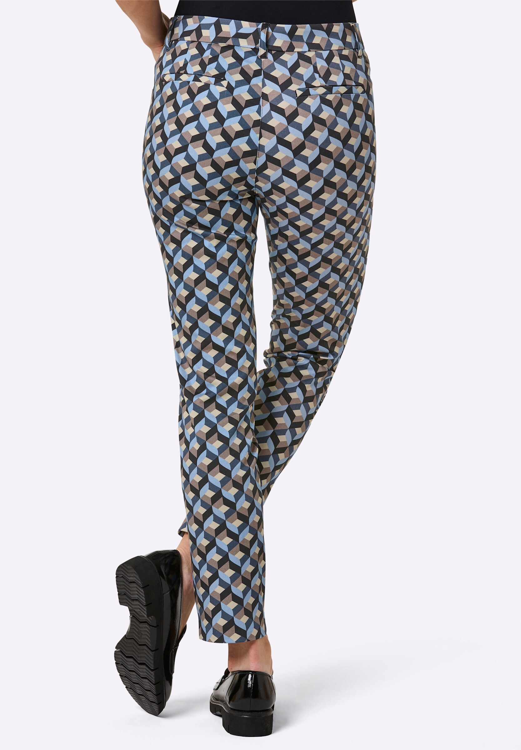 creation L Stoffhose »Lyocell-Baumwoll-Hose Hose in verkürzter Form«