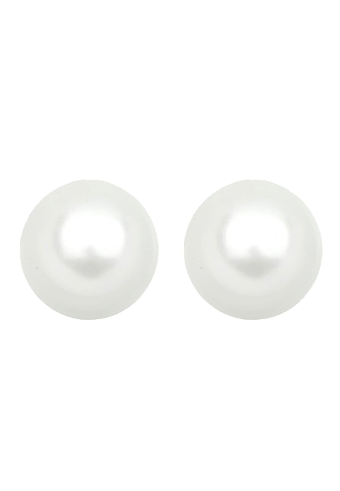 Elli Premium Paar Ohrstecker »Ohrringe Muschelkernperlen Basic Klassisch 585 Gelbgold«
