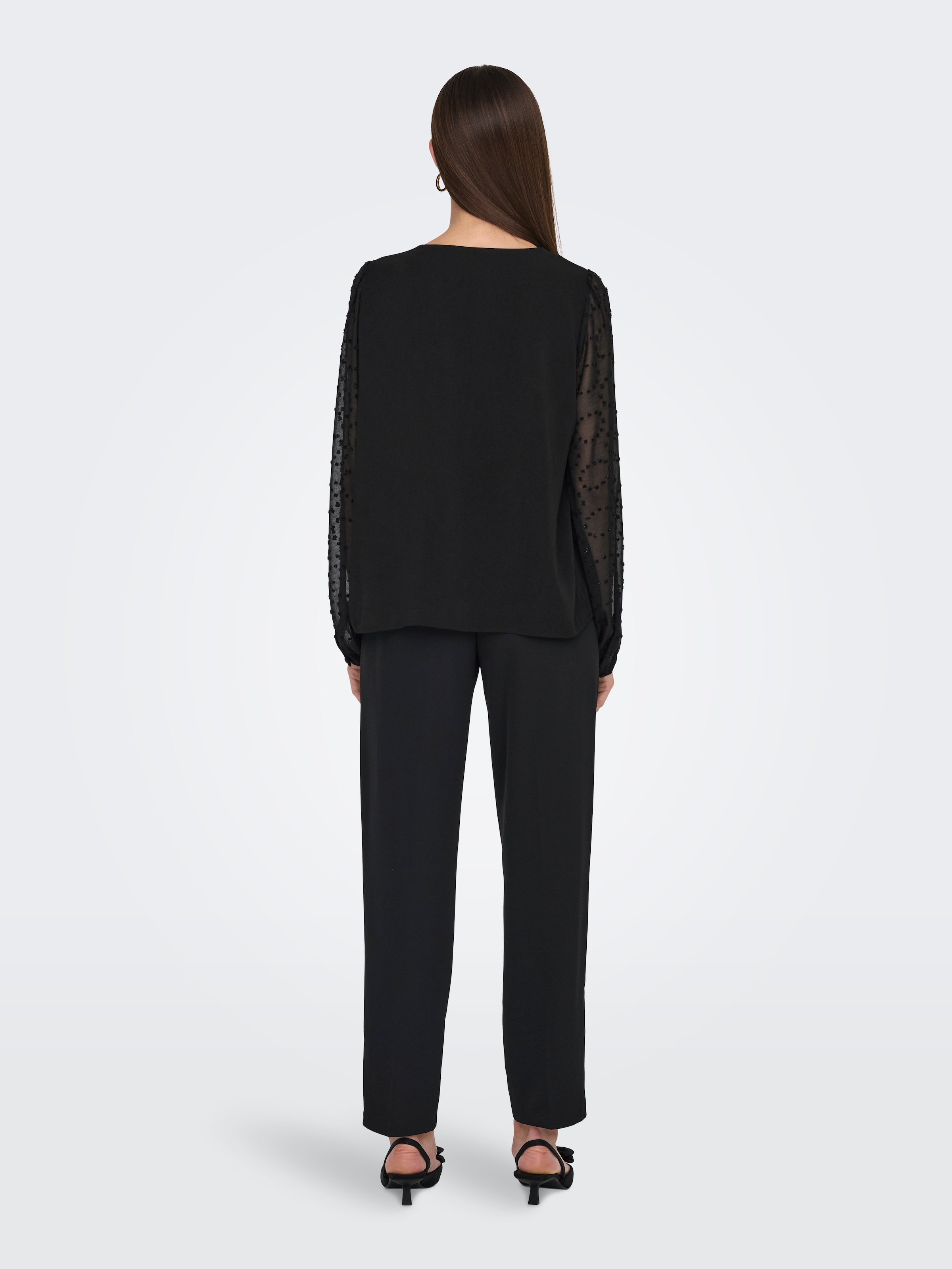 ONLY Shirtbluse »ONLMASJA FR L/S V-NECK SHIRT CS PTM«