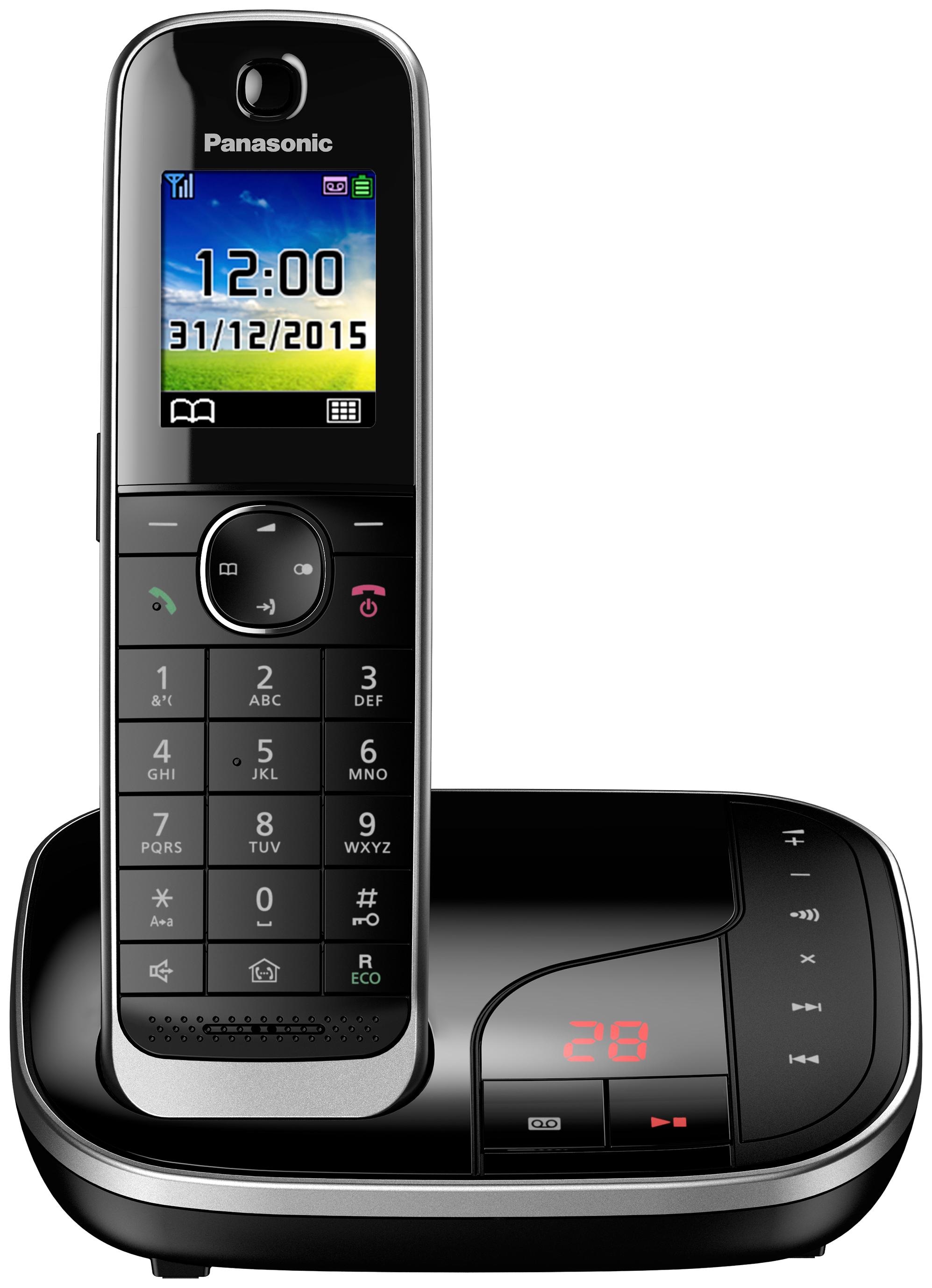 Panasonic Schnurloses DECT-Telefon »KX-TGJ320«, (Mobilteile: 1), mit Anrufbeantworter, Weckfunktion, Freisprechen