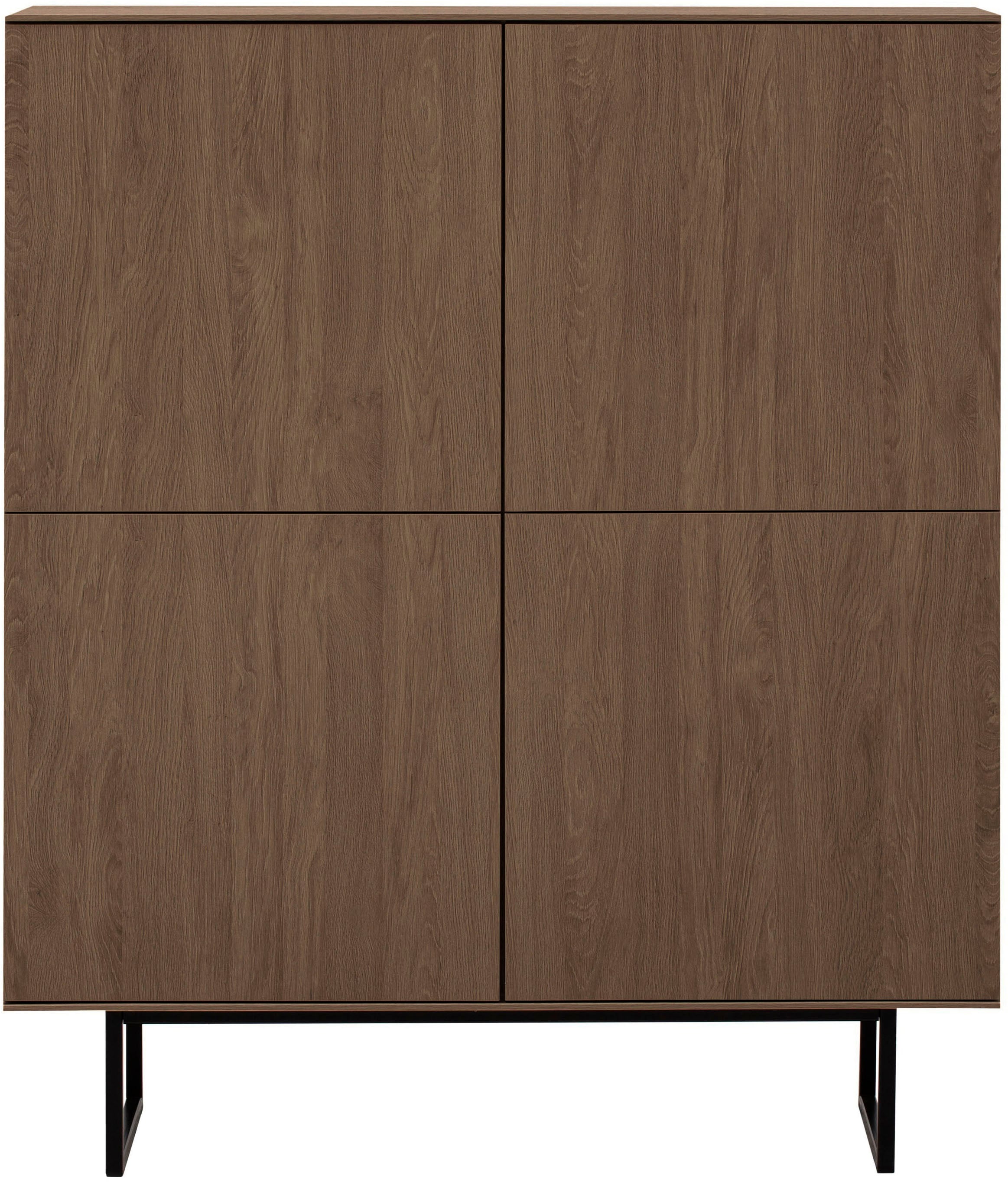 Home affaire Highboard »Lund, moderner Schrank, Kommode mit Kufengestell« optisch dünner Oberboden, hochwertige Optik, ausreichend Stauraum