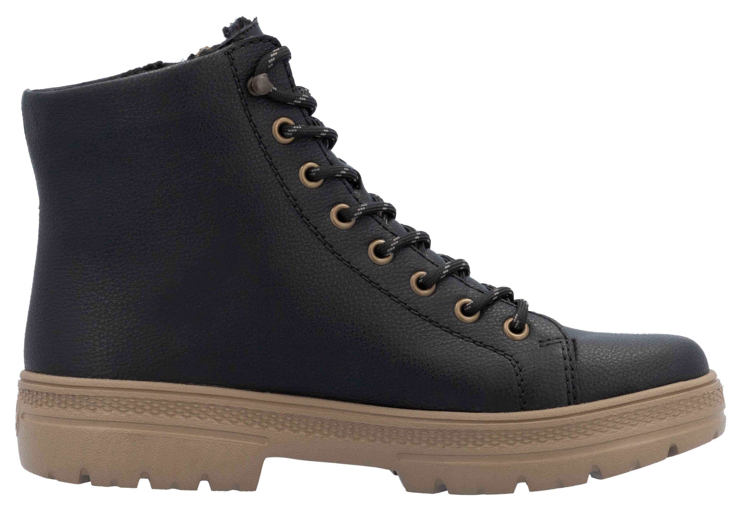 Rieker Winterboots, Schnürboots, Stiefelette, mit Reißverschluss außen