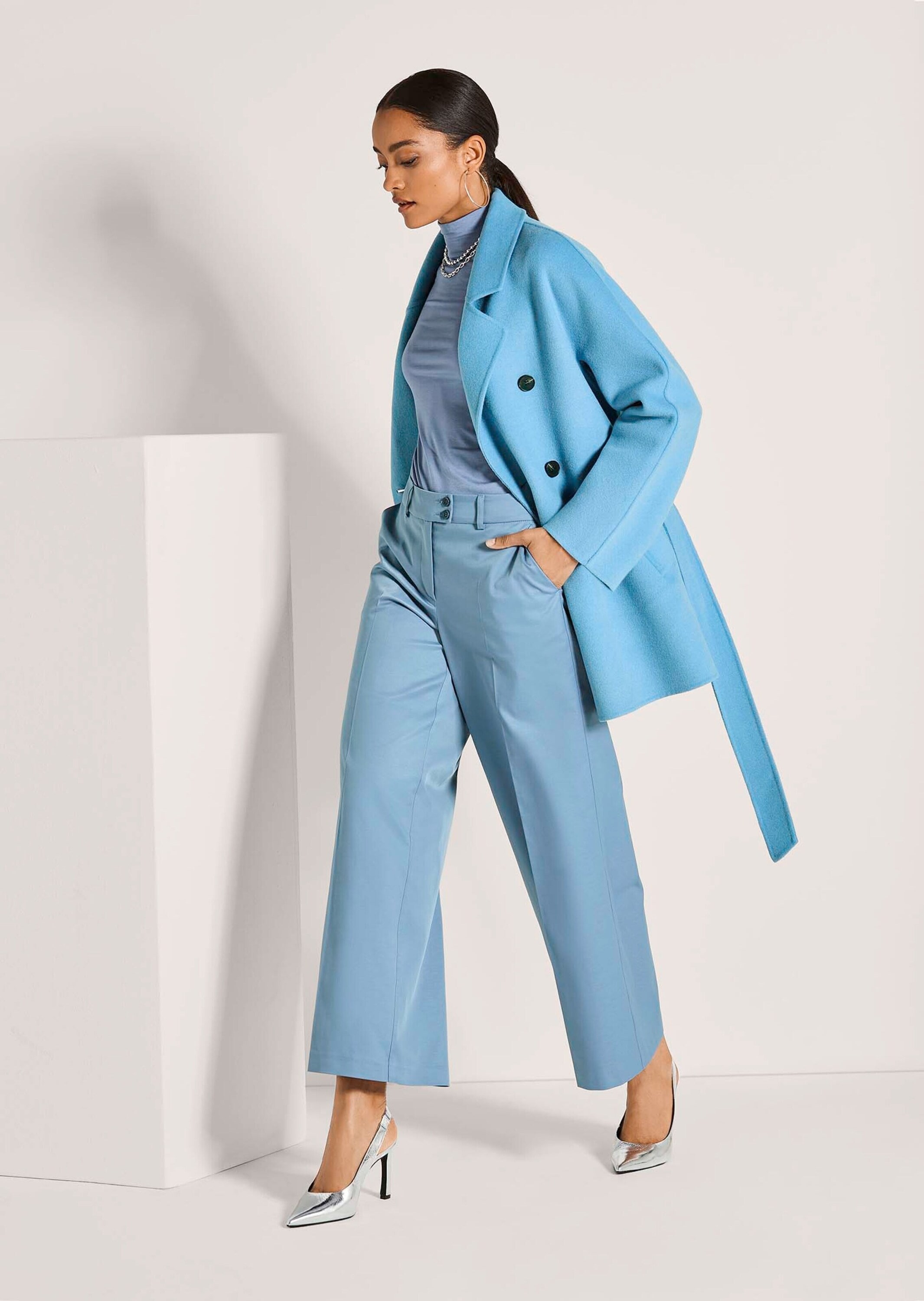 MADELEINE Langmantel »Kurzmantel Eleganter Zweireiher aus feiner Wolle«