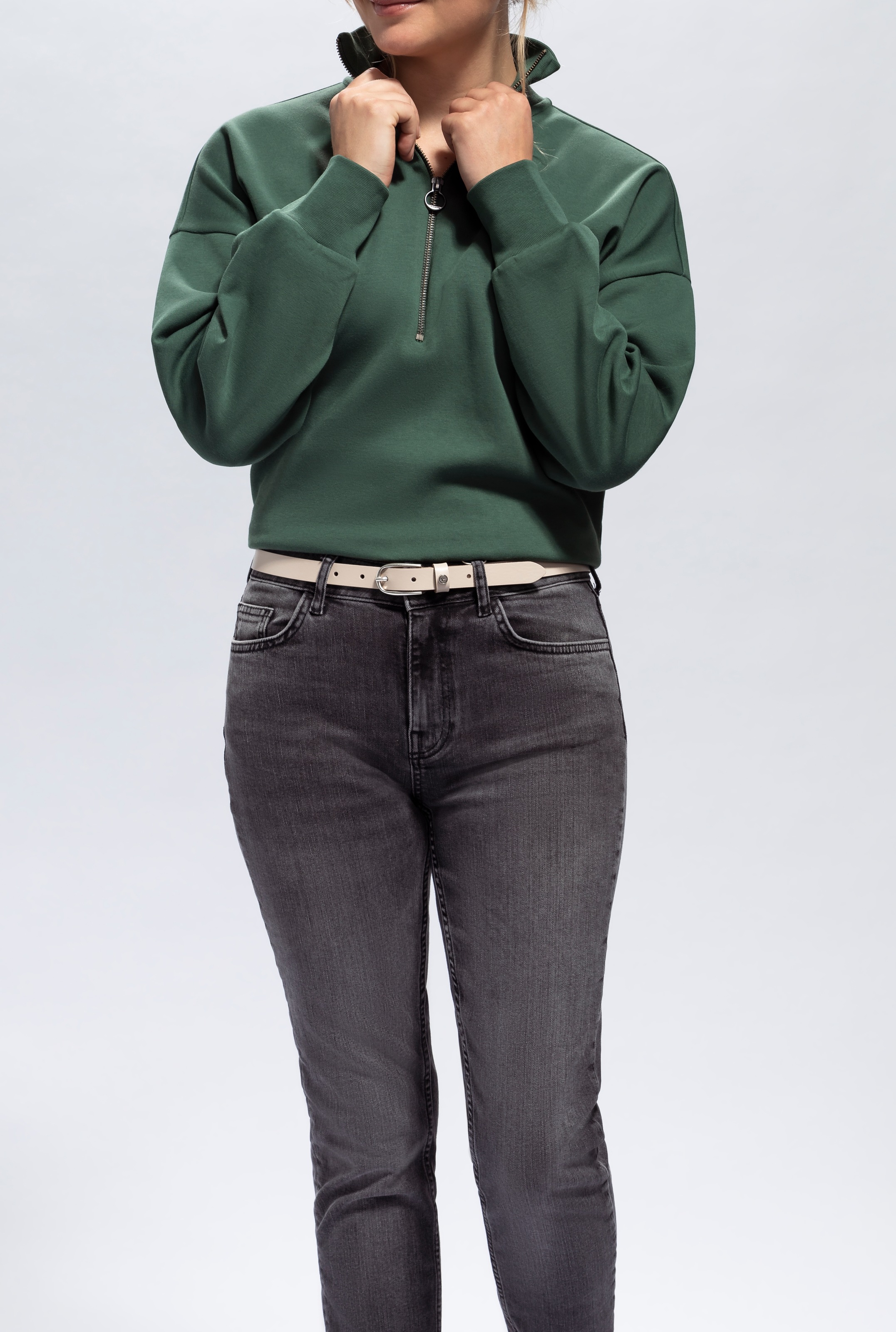 Tamaris Ledergürtel weiches Rindleder mit leichter Narbung, schmal