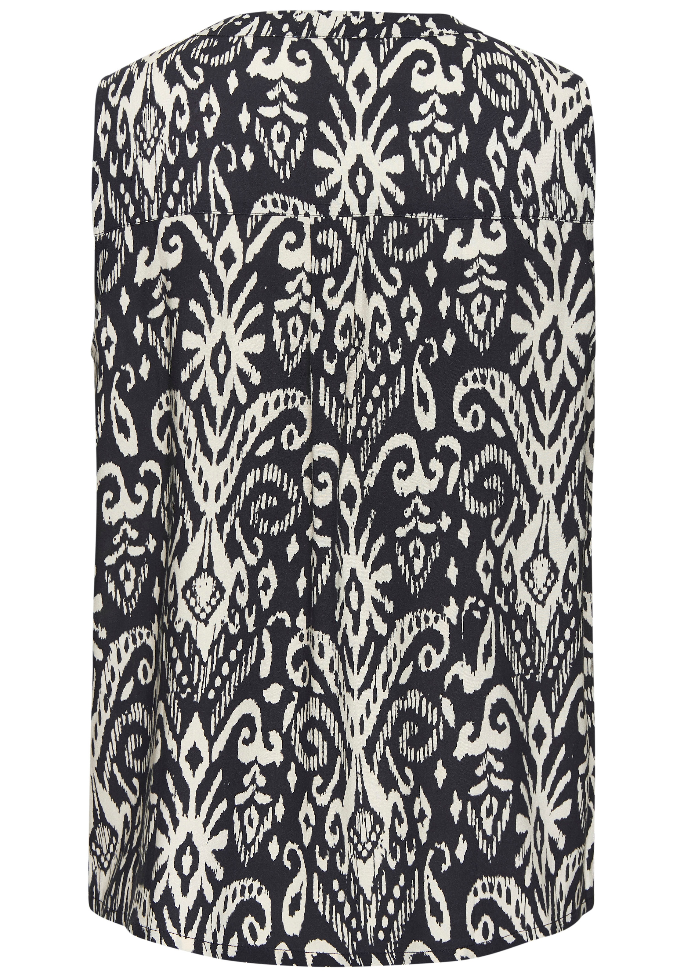 Vivance Blusentop, mit V-Ausschnitt und Ethnomuster, Boho-Style, Blusenshirt, Damenbluse