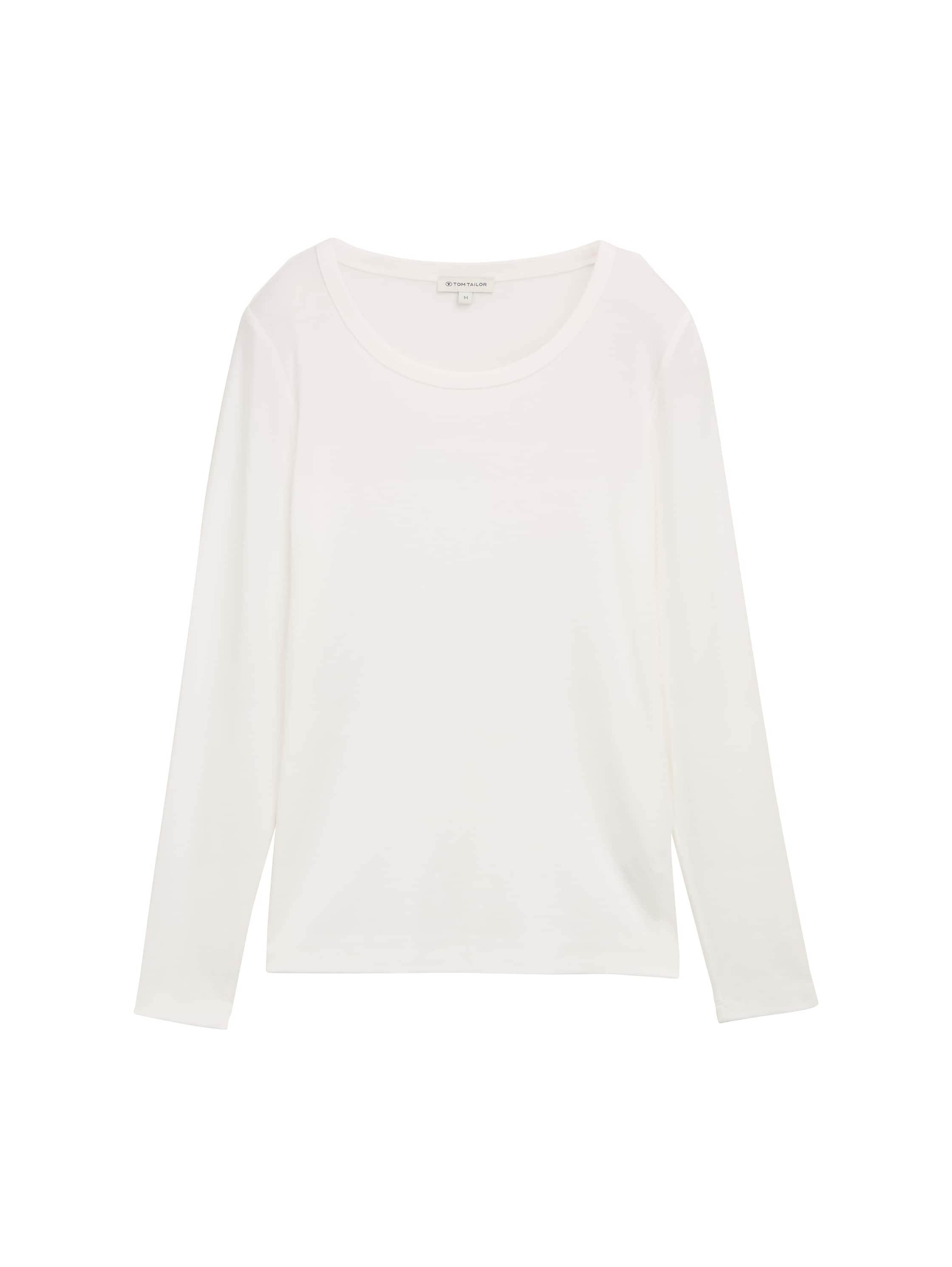 TOM TAILOR Langarmshirt, mit Rundhalsausschnitt und Stretch