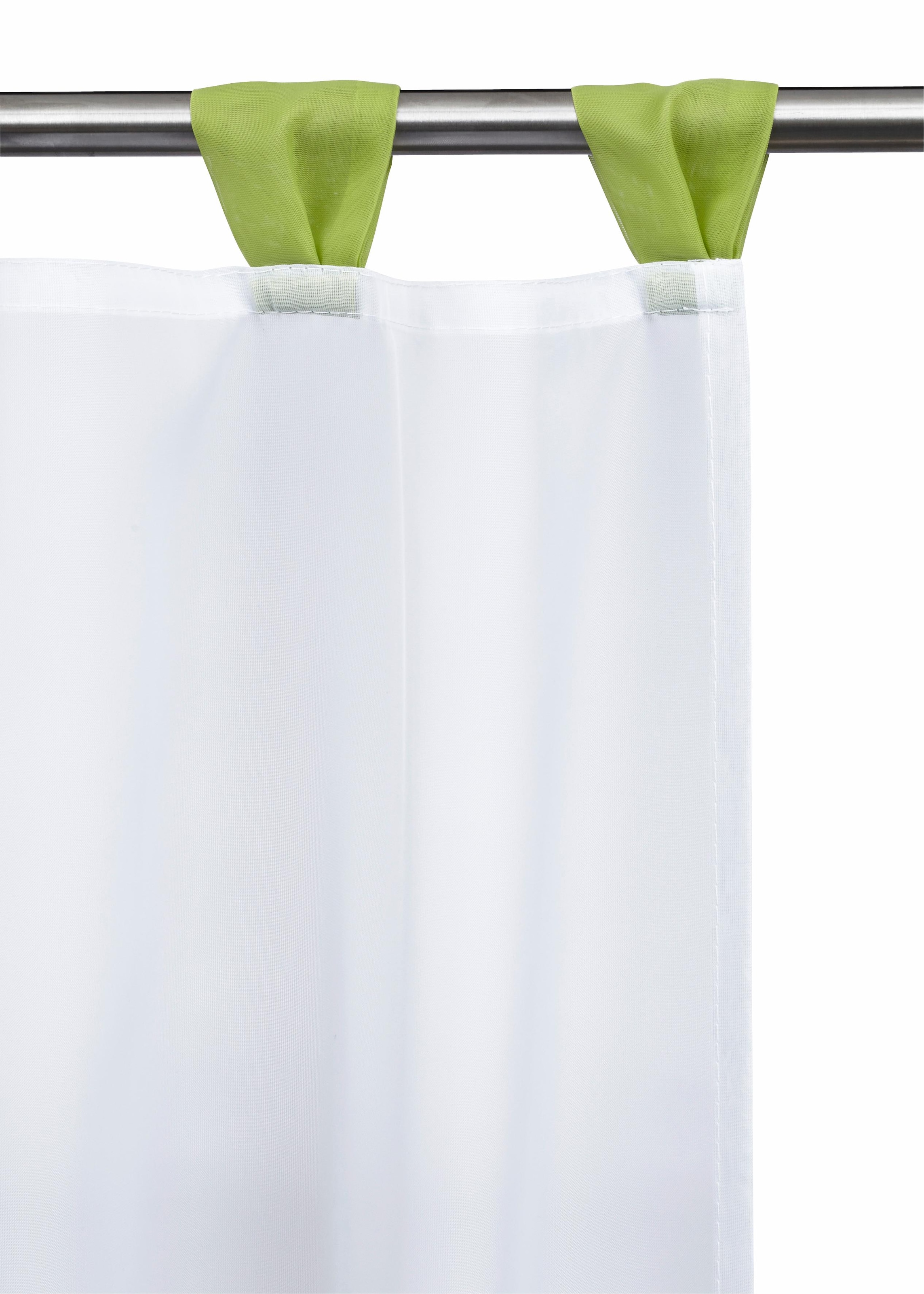 my home Scheibengardine »Bitola« Schlaufen 1 Stk. tlg. Fertiggardine, transparent