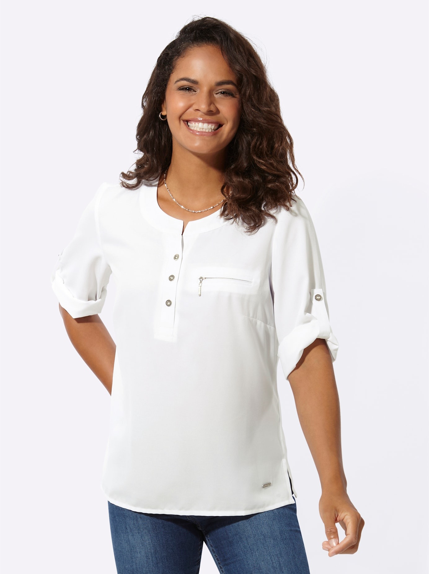 Casual Looks Crepebluse