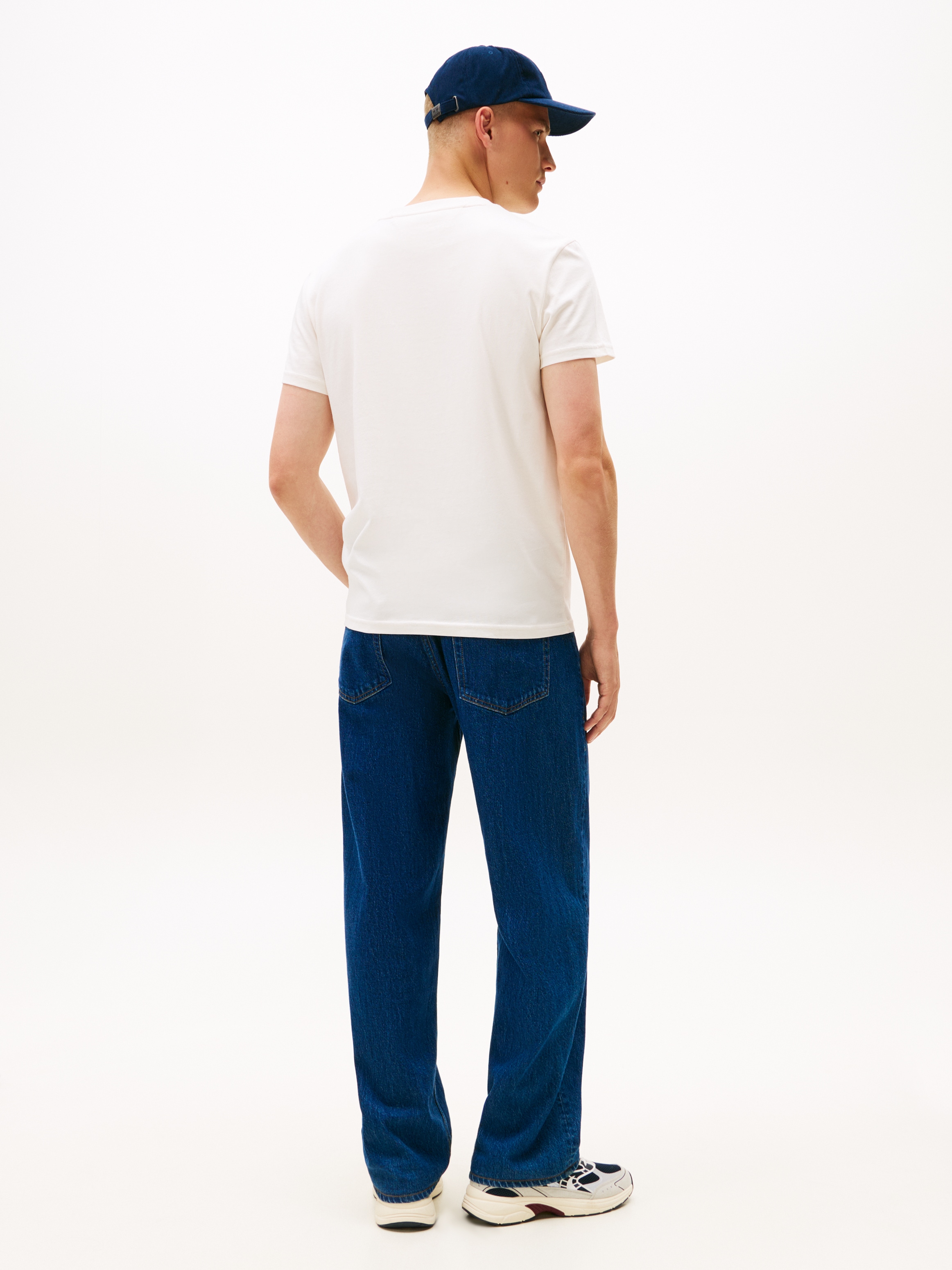 Tommy Jeans T-Shirt Rundhalsausschnitt, Regular Fit, Logo-Druck