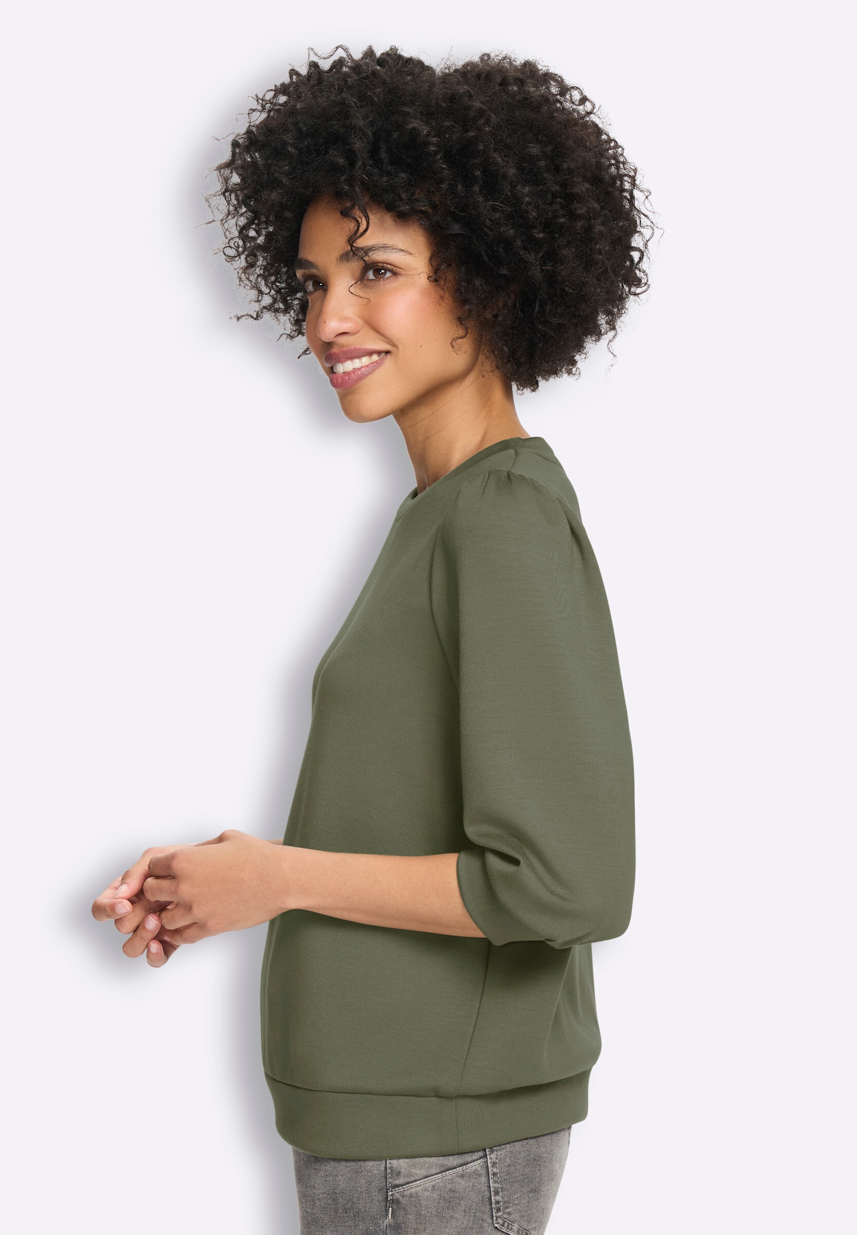 heine Sweatshirt »Sweatshirt Sweatshirt mit 3/4-Arm«
