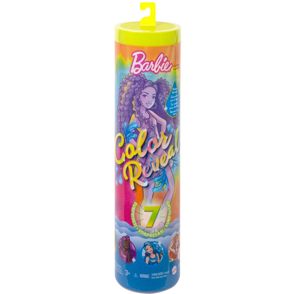 Barbie Anziehpuppe »Color Reveal Neon Tie-Dye Series Sortiment«, mit Farbwechselfunktion