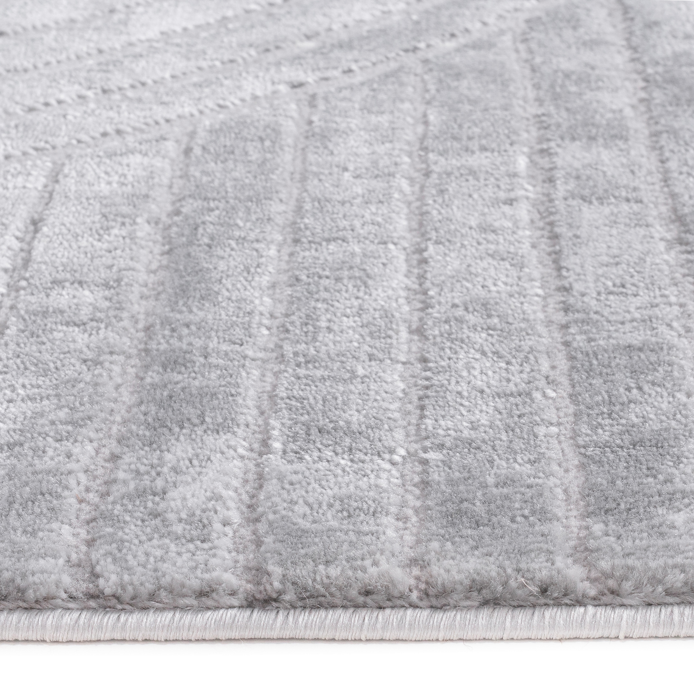 OTTO home Teppich »Luvu, mit Hoch-Tief-Struktur« rechteckig 12 mm Höhe Modernes Design, Boho-Charme, dezenter Glanz, Wohnzimmer, Schlafzimmer