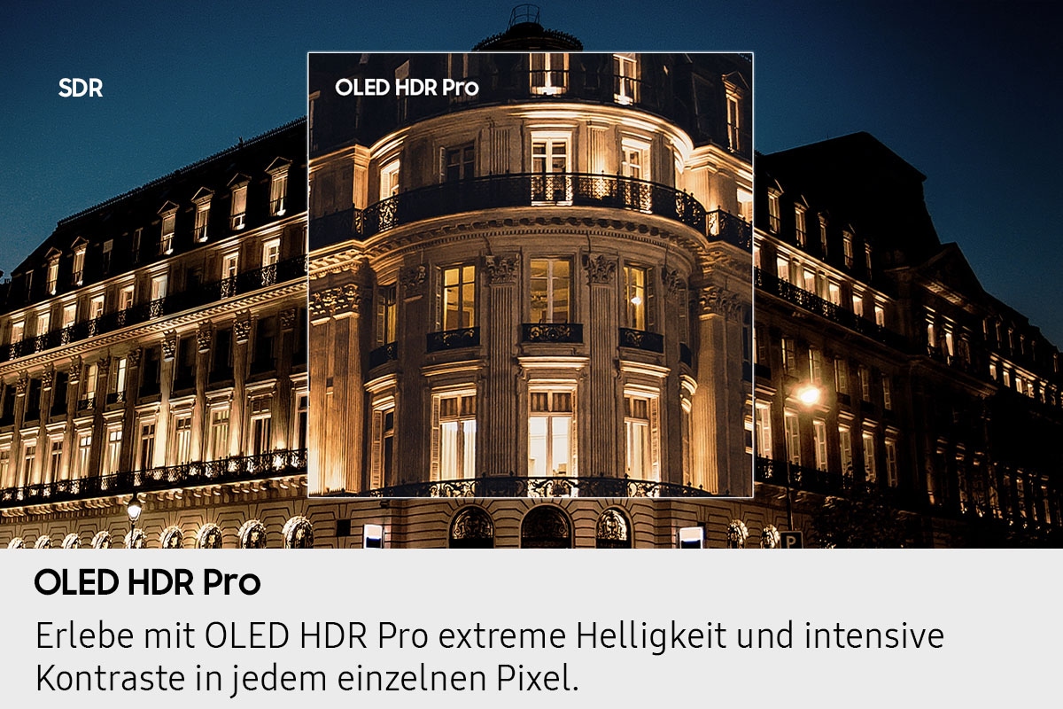 Samsung OLED-Fernseher »GQ65S95FAT« 163 cm/65 Smart-TV HDR Pro & Glare Free, Dolby Atmos & AI Sound, Gaming Hub, bis zu 165Hz