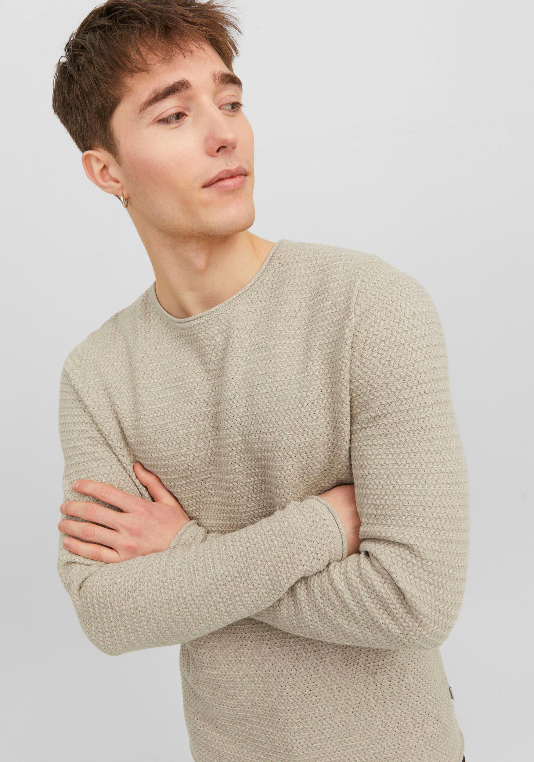 Jack & Jones Rundhalspullover »JPRBLUMIGUEL KNIT CREW NECK NOOS«