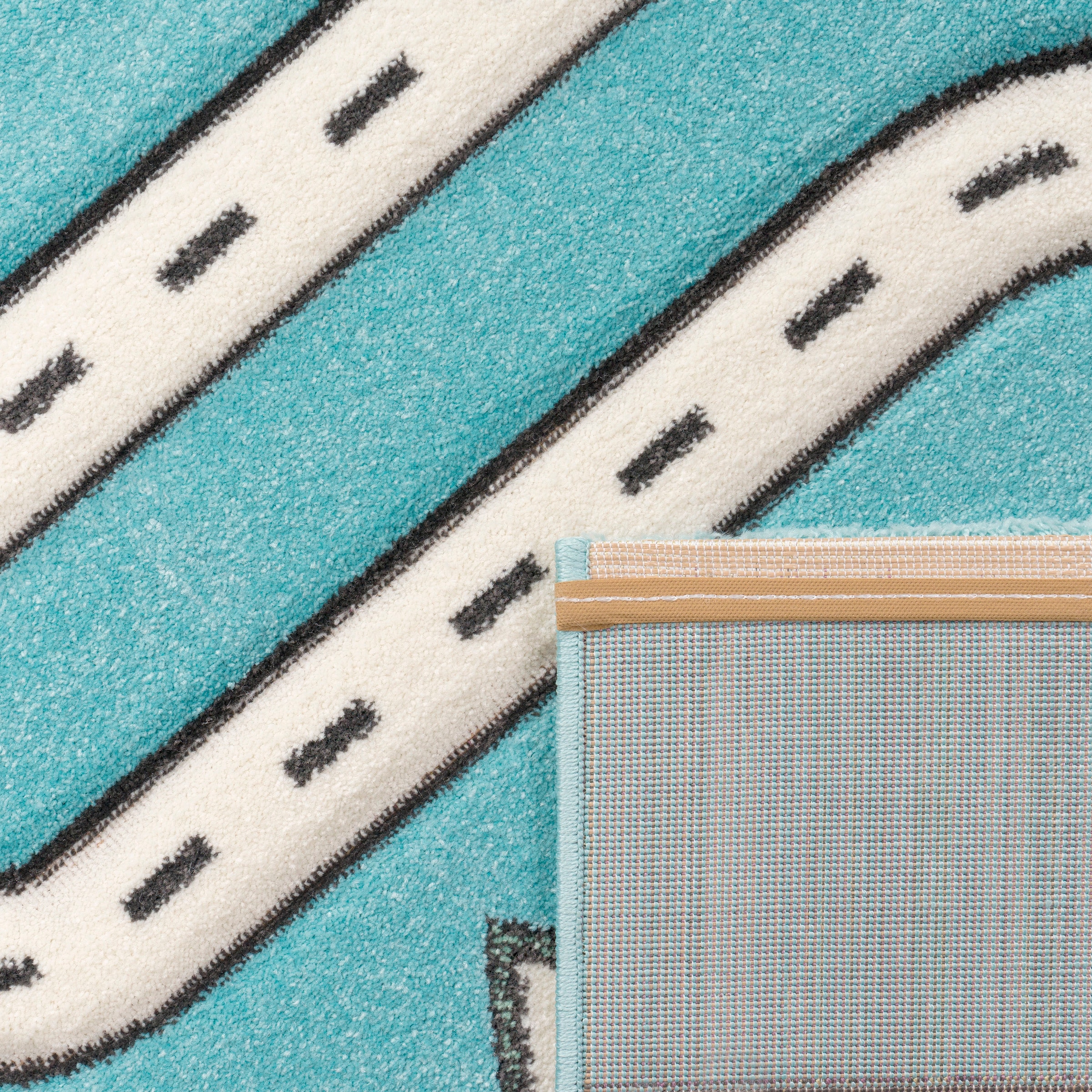 Paco Home Kinderteppich »Diamond 710« rechteckig 17 mm Höhe Kurzflor, Straßen-Spiel-Teppich, Kinderzimmer