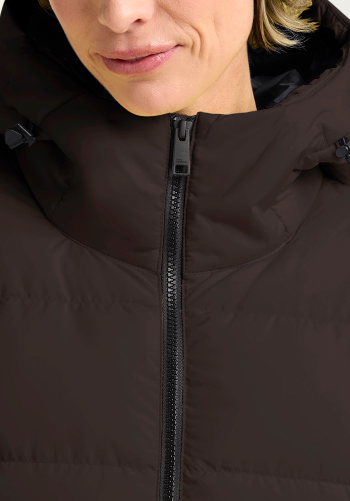 Jack Wolfskin Daunenmantel »FROZEN PALACE COAT W«, Wärmend, winddicht, Daunenjacke