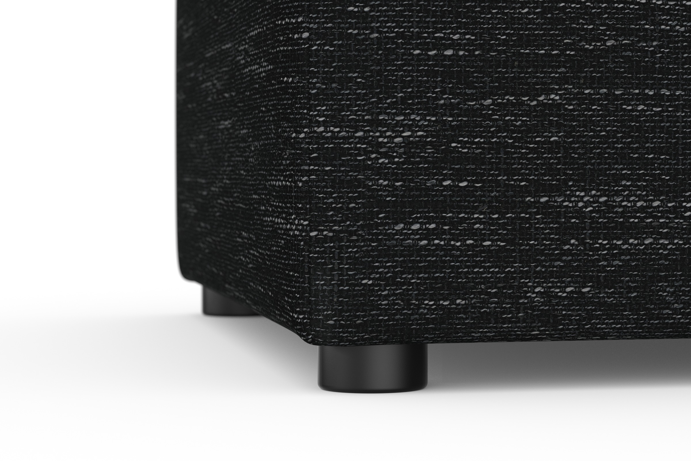 DOMO collection Hocker »Topper«, mit Wellenunterfederung, auf Kunststoffgleitern