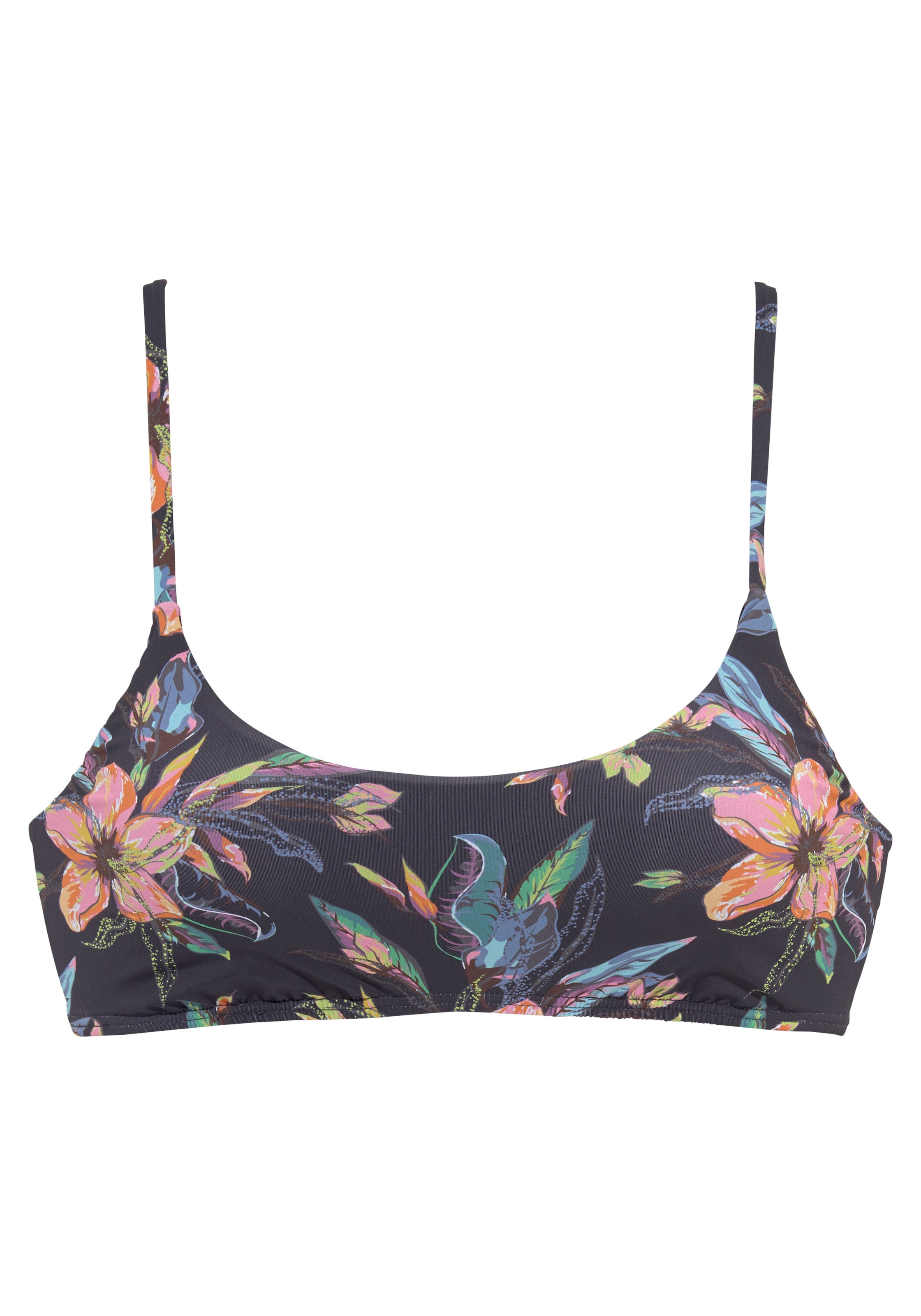 LASCANA Bustier-Bikini-Top »Malia«, mit tropischem Print