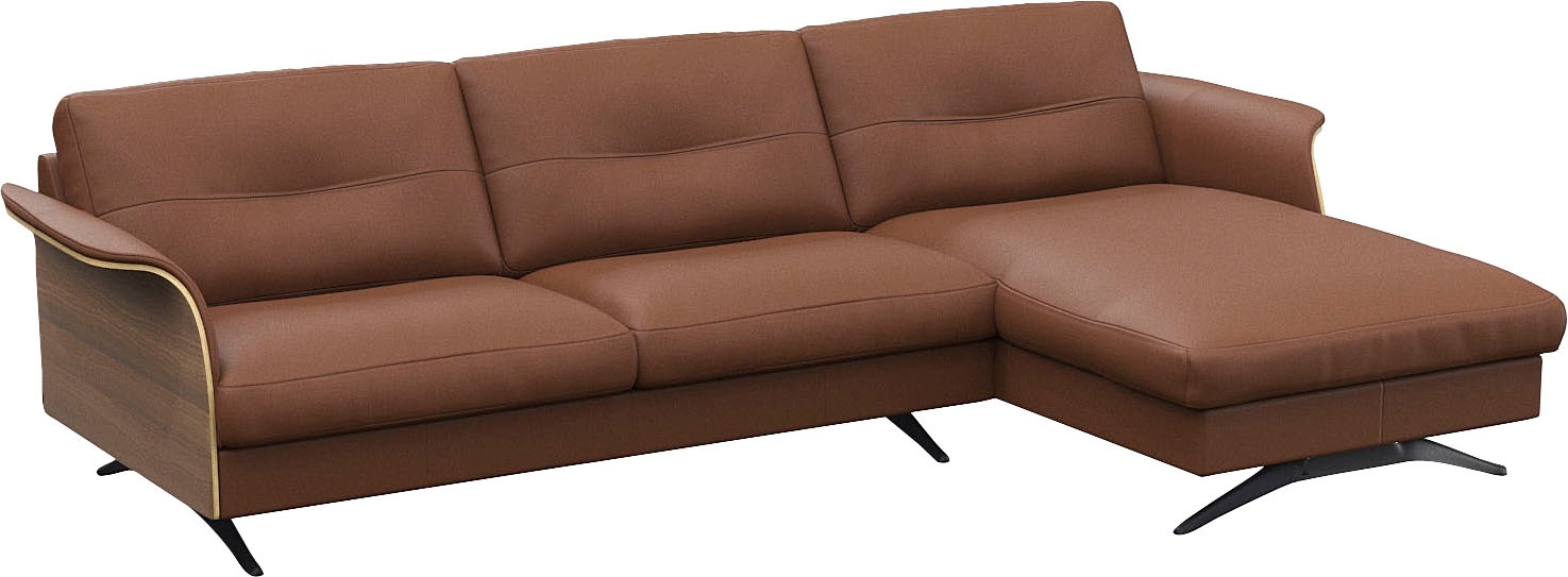 FLEXLUX Ecksofa »Glow, super bequem durch hochwertigem Sitzaufbau mit Federkern, L-Form«, Modernes skandinavisches Design