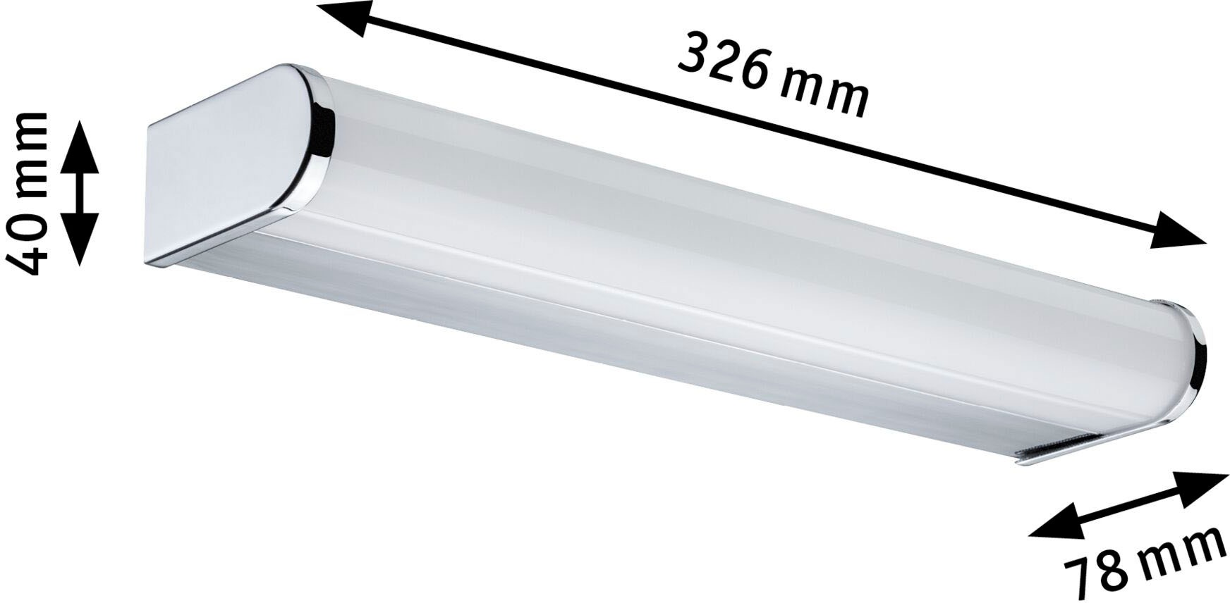 Paulmann LED Badleuchte »LED Arneb« IP44 spritzwassergeschützt, LED mit 3000 K, 550 lm