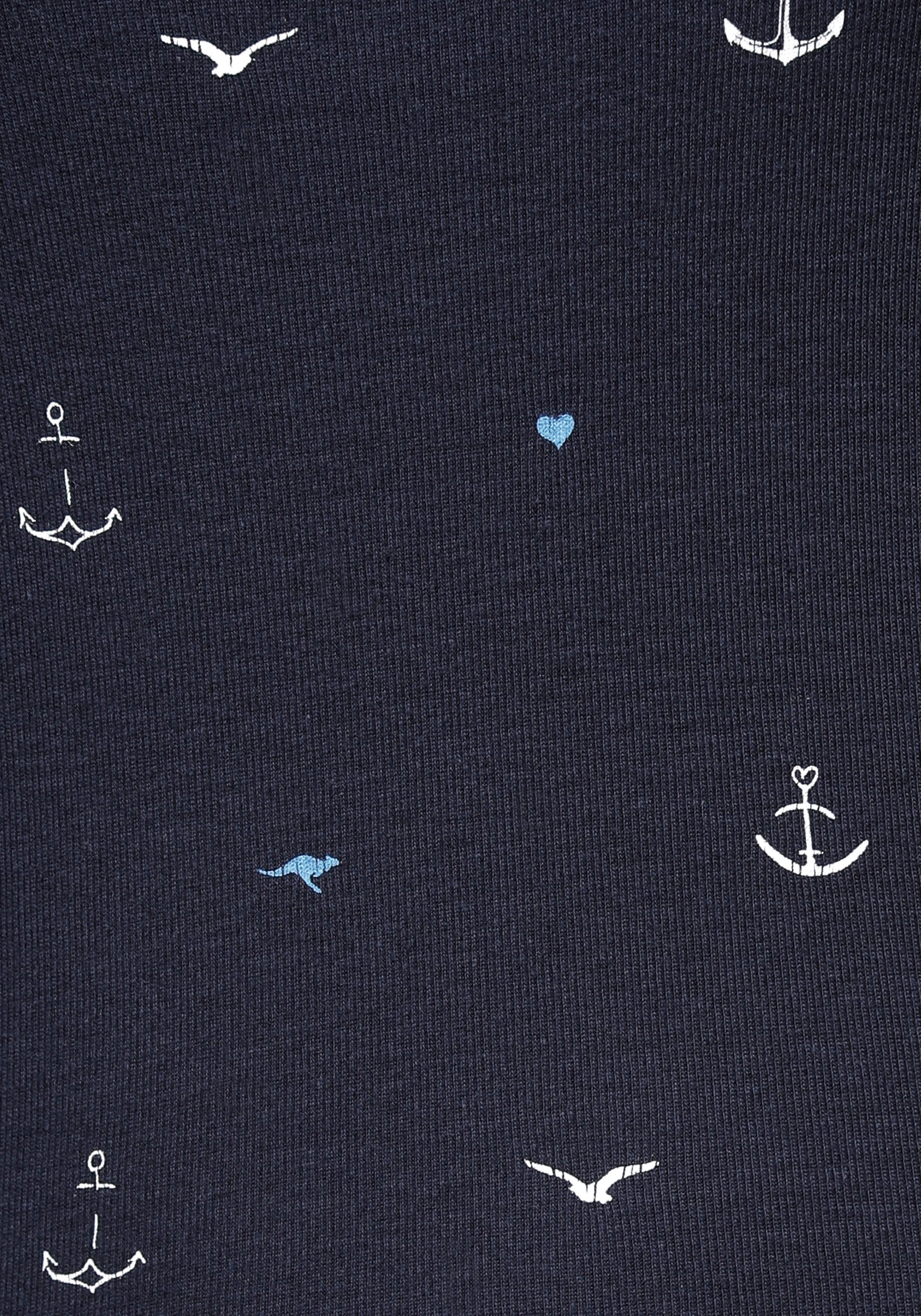 KangaROOS Poloshirt, mit Allover-Print maritimem ♕ bei