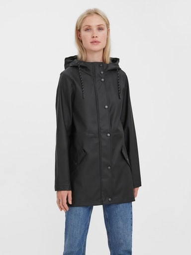 Regenjacke »VMMALOU COATED JACKET«, mit Kapuze