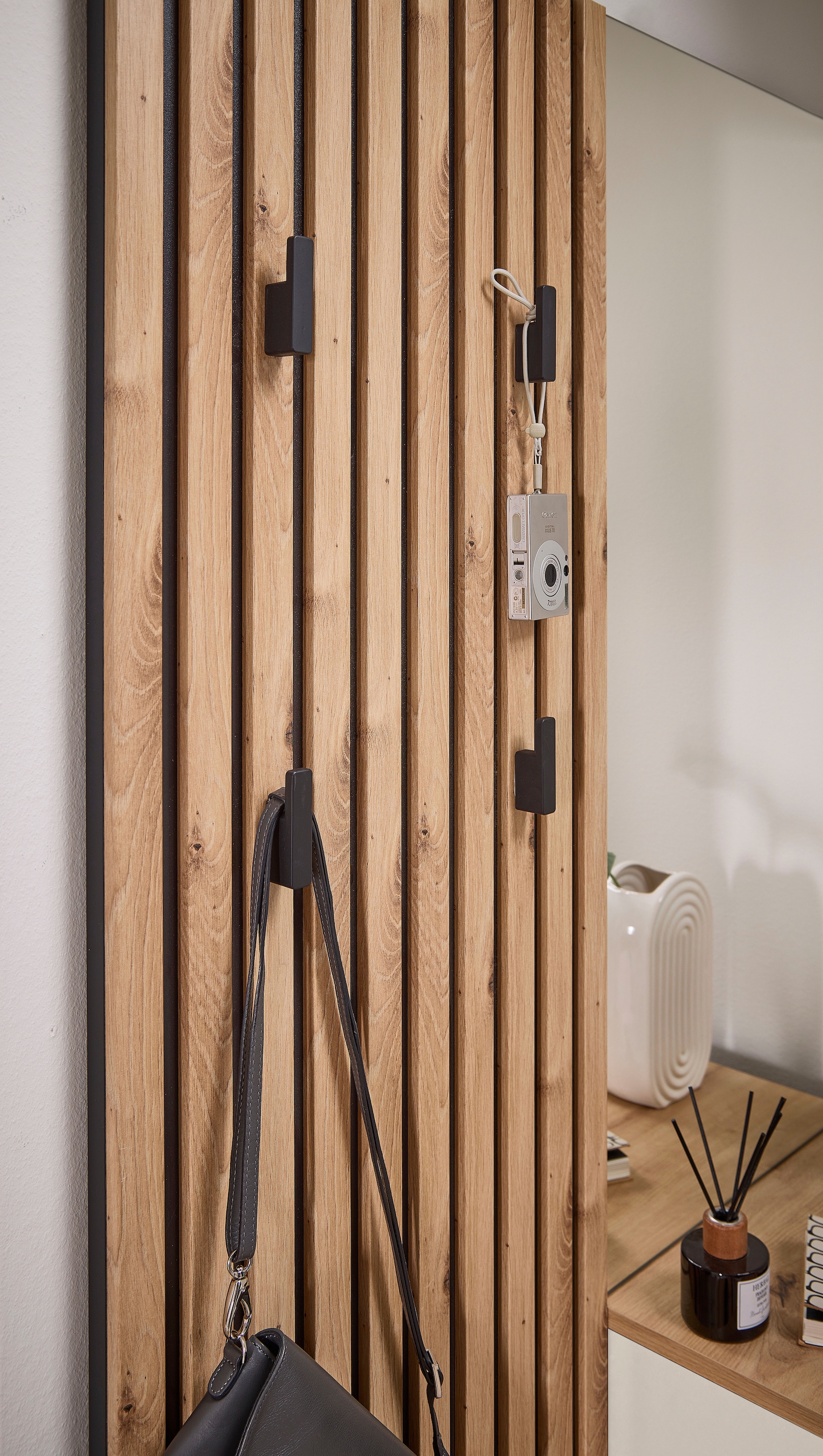HBZ Kompaktgarderobe »Simple mit Spiegel, Flurgarderobe BxHxT 88x195x35 cm« 4 Stk. tlg. mit Bank, Paneel, Schuhkommode mit Schubkasten und Spiegel
