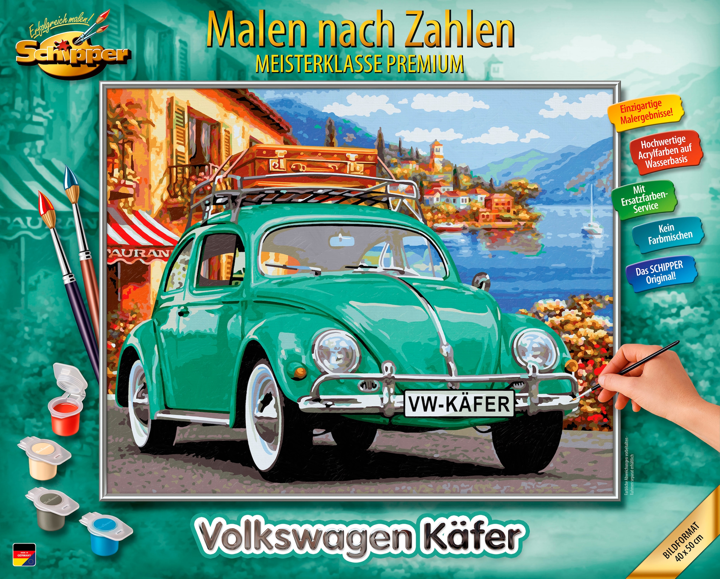 Malen nach Zahlen »Meisterklasse Premium - Volkswagen Käfer«, Made in Germany