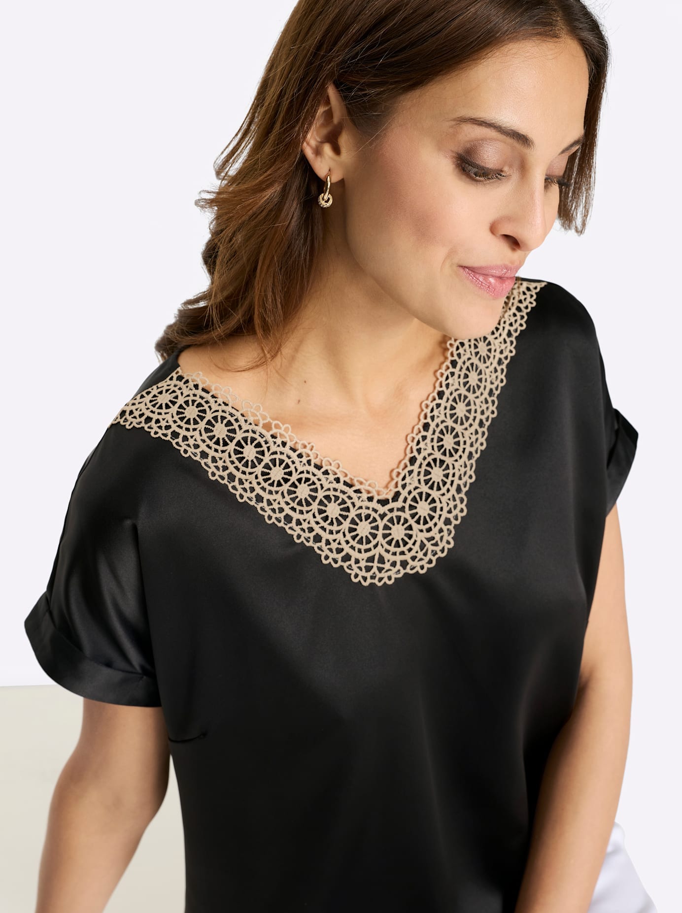 Lady Satinbluse