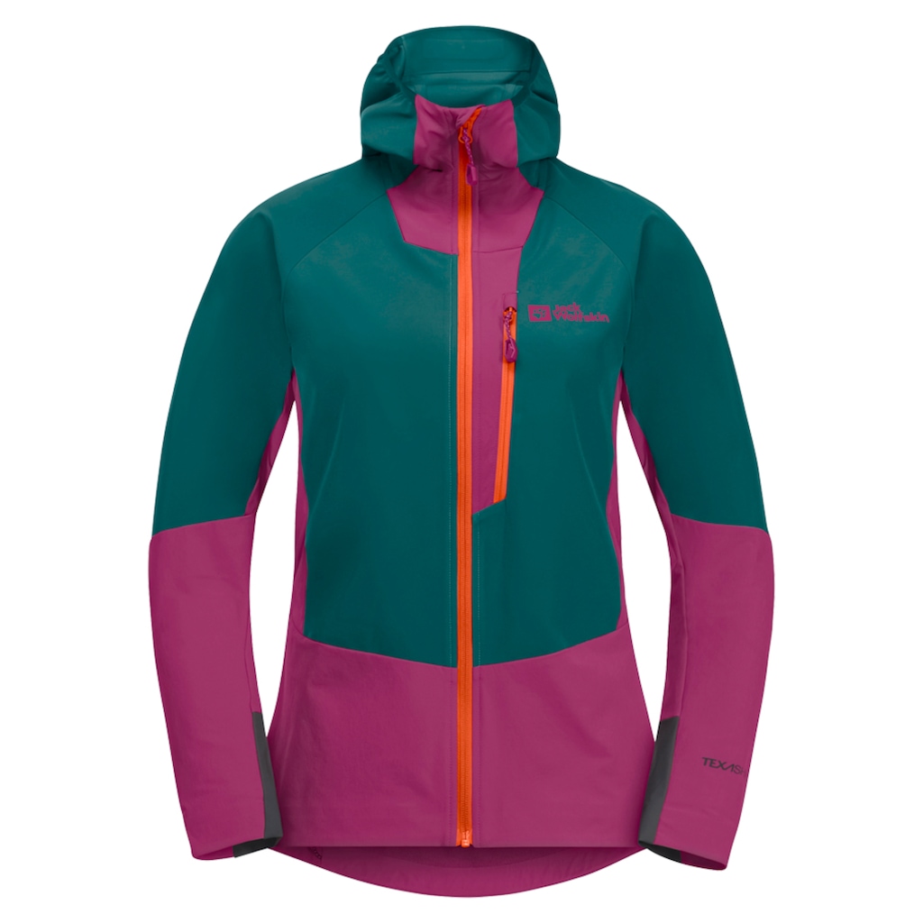 Jack Wolfskin Softshelljacke »ALPSPITZE HOODY W«, mit Kapuze