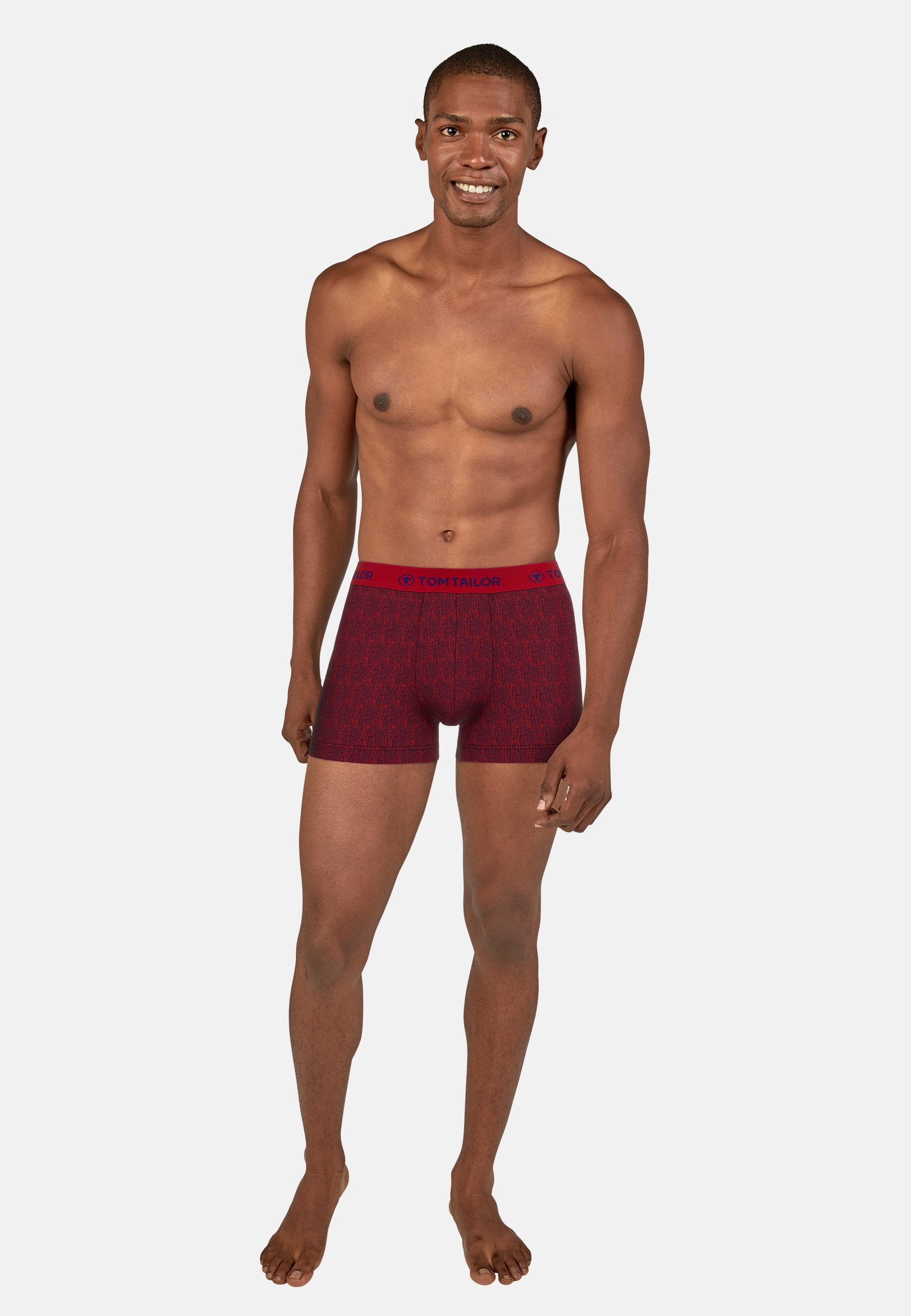 TOM TAILOR Boxershorts »Buffer« 3er Pack,  weich, bequem, eng, elastisch, Logobund, Baumwollmix