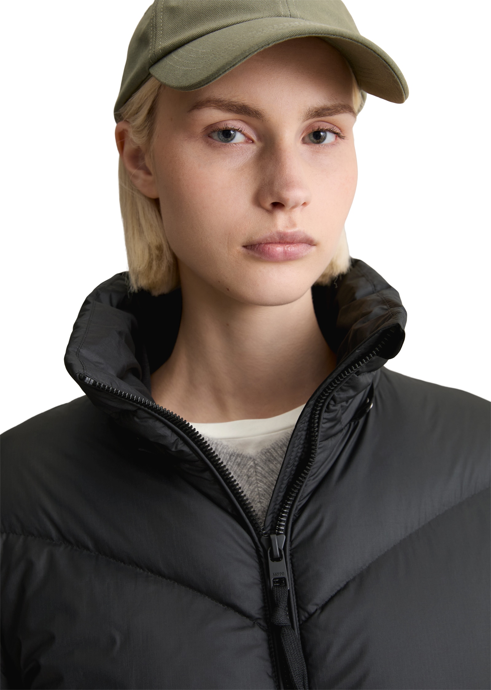 Marc O'Polo DENIM Daunenmantel Wintermantel, 2-Wege-Reißverschluss, relaxed fit, Kapuze abnehmbar