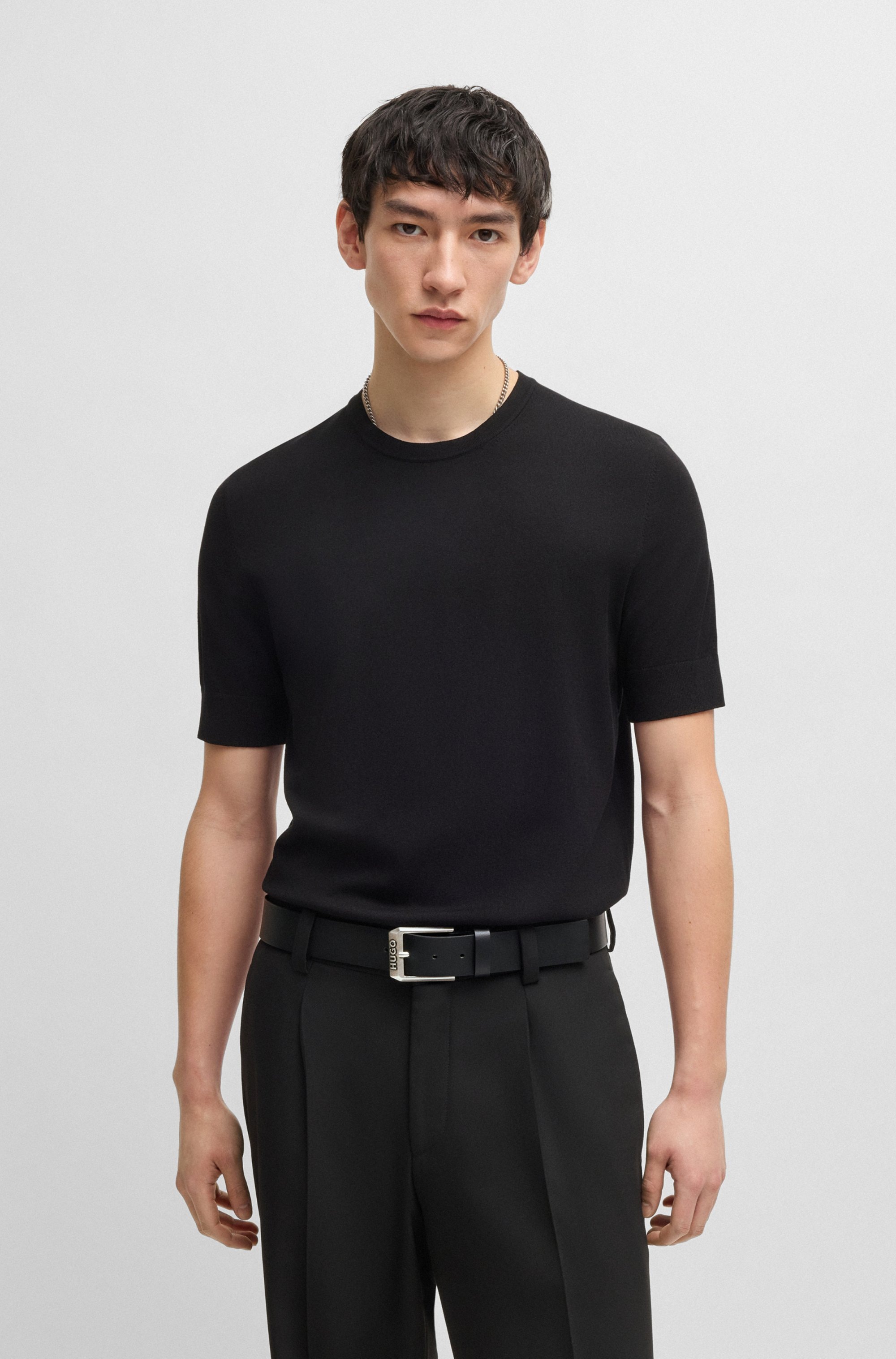 HUGO Ledergürtel »Gelio Sz40« mit Markenlabel von HUGO