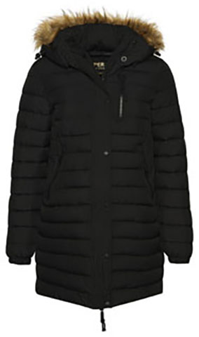 Steppjacke »FUJI HOODED MID LENGTH PUFFER«, mit Kapuze