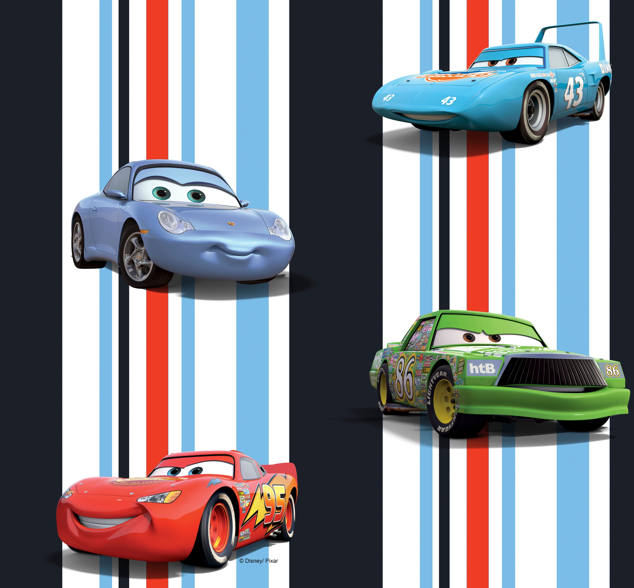 Wirth Platzset »Cars Stripes«, (2 St.), Walt Disney