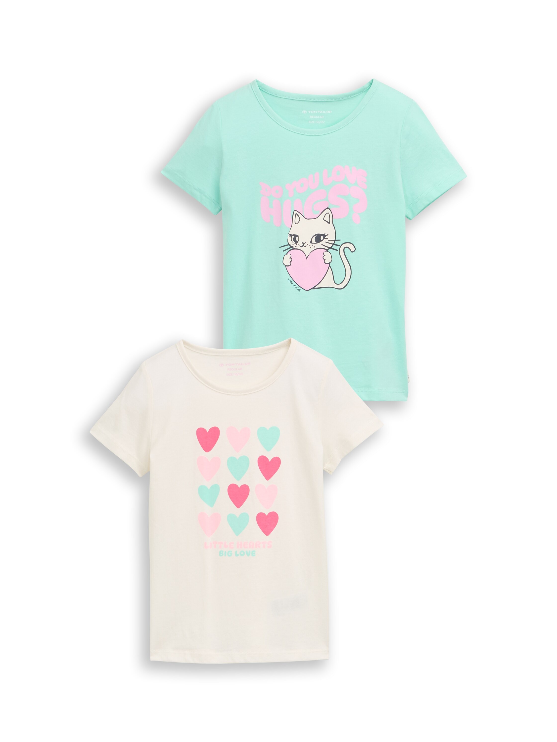TOM TAILOR T-Shirt Packung, 2 im 2er Pack