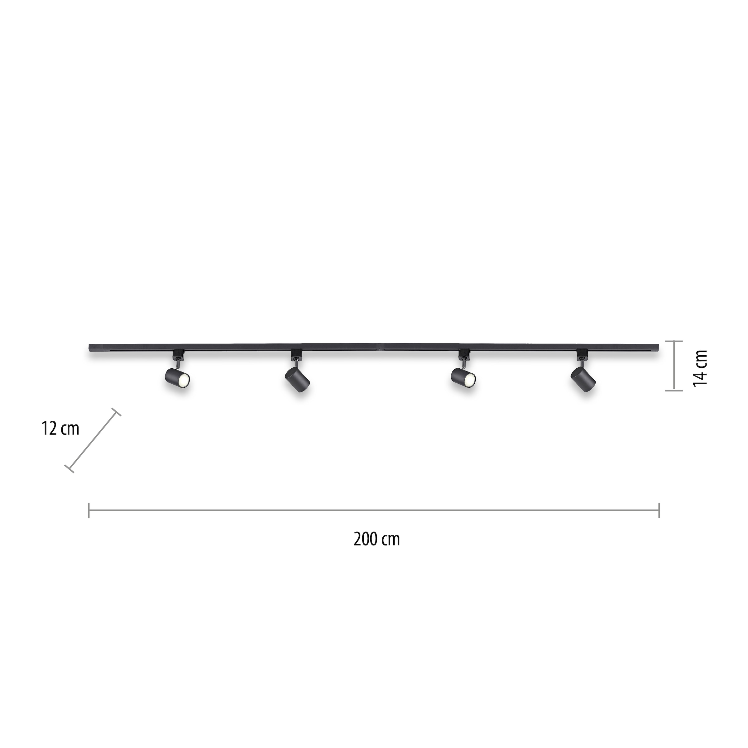JUST LIGHT Deckenleuchte »TARIK«, 4 flammig, Leuchtmittel GU10 | LED wechselbar, LED