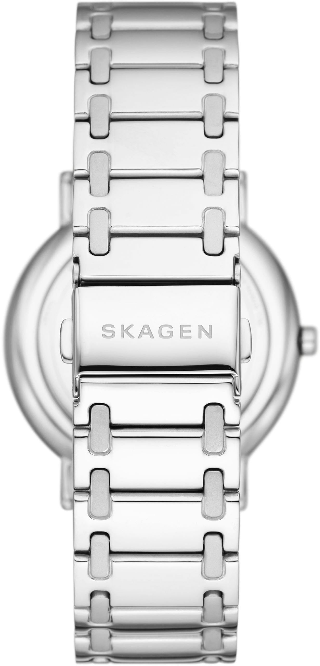 Skagen Quarzuhr »SIGNATUR«, Armbanduhr, Herrenuhr, Damenuhr, analog, Edelstahlarmband