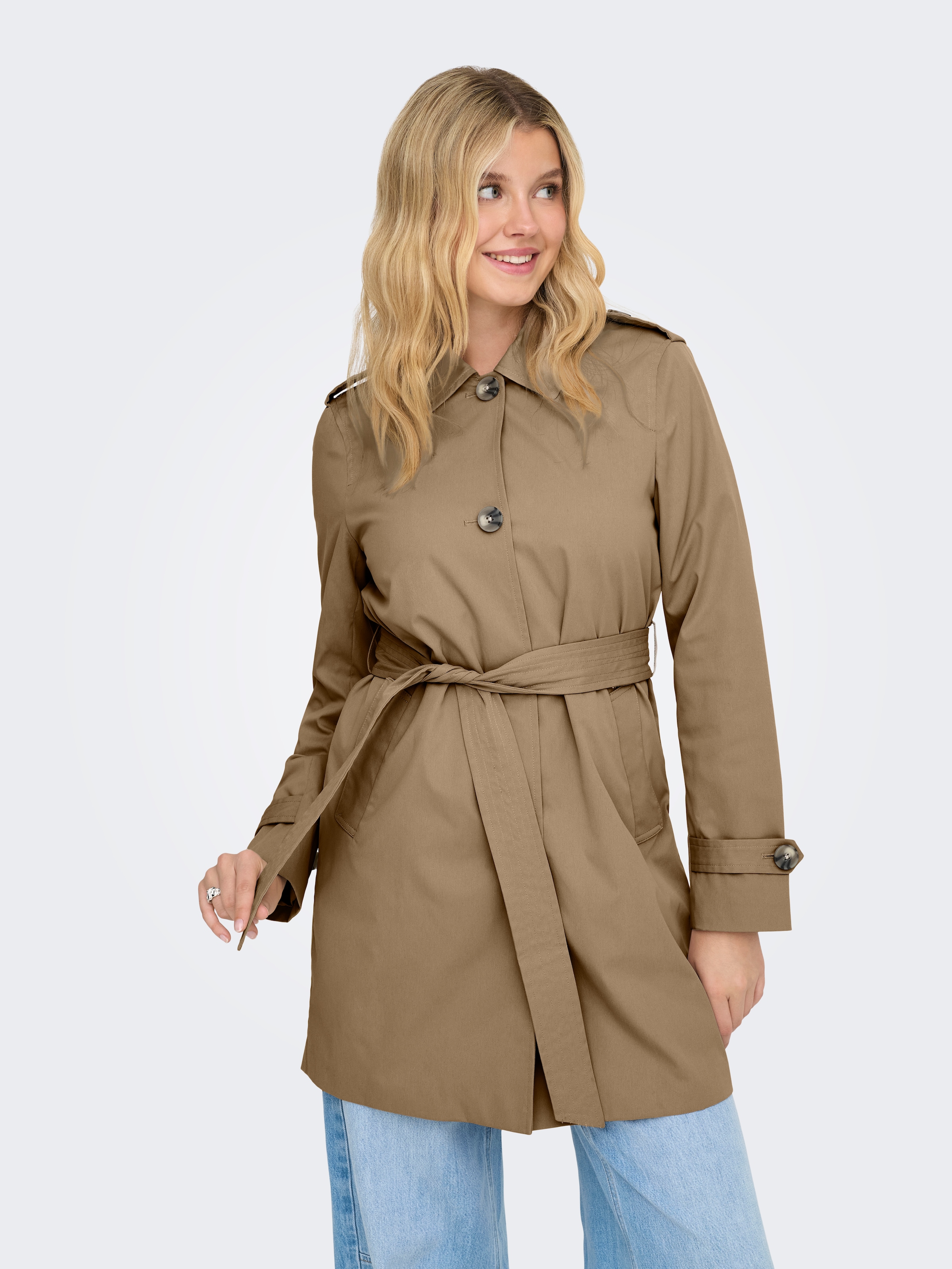 ONLY Trenchcoat »ONLDISA LIFE SB TRENCHCOAT CC OTW« klassischer Schnitt