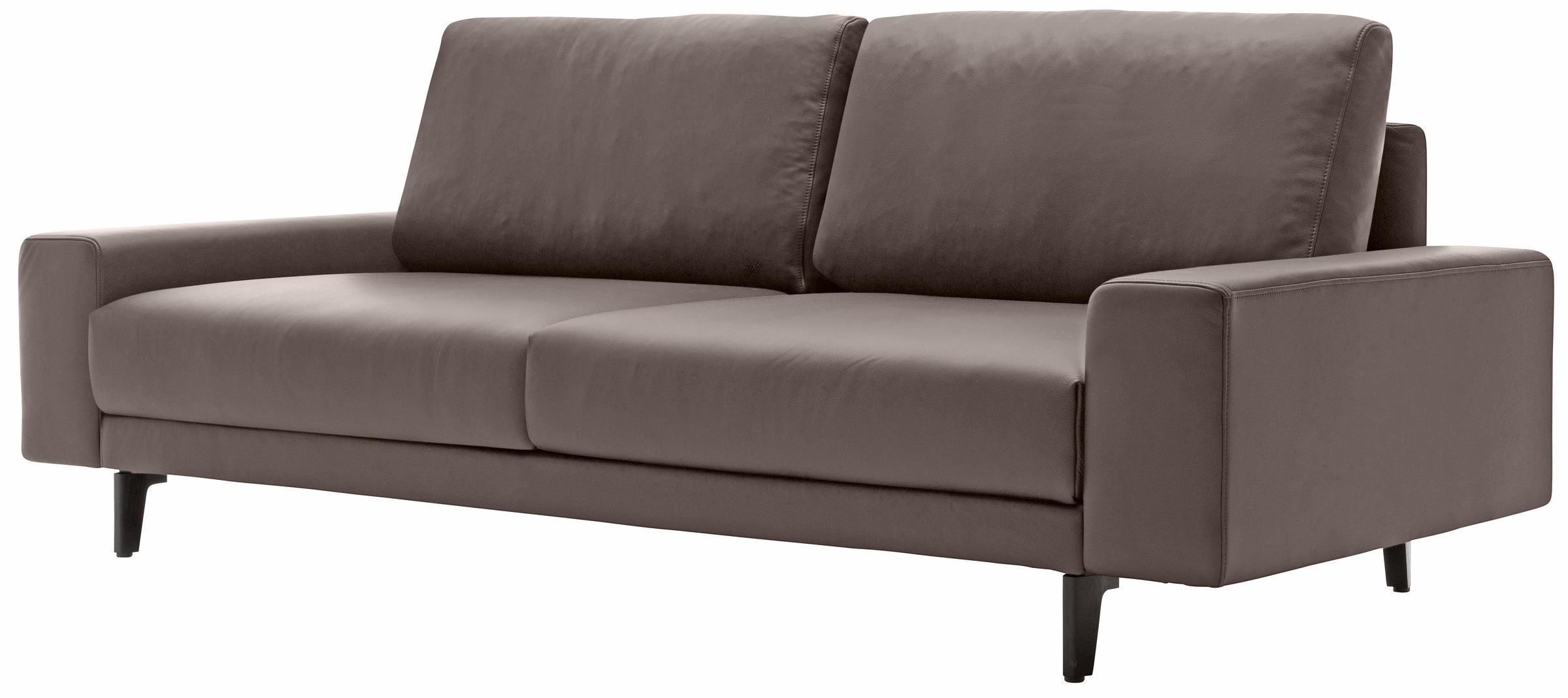Alugussfüße Breite 2-Sitzer Armlehne 180 in cm »hs.450«, hülsta umbragrau, breit bequem niedrig, sofa bestellen