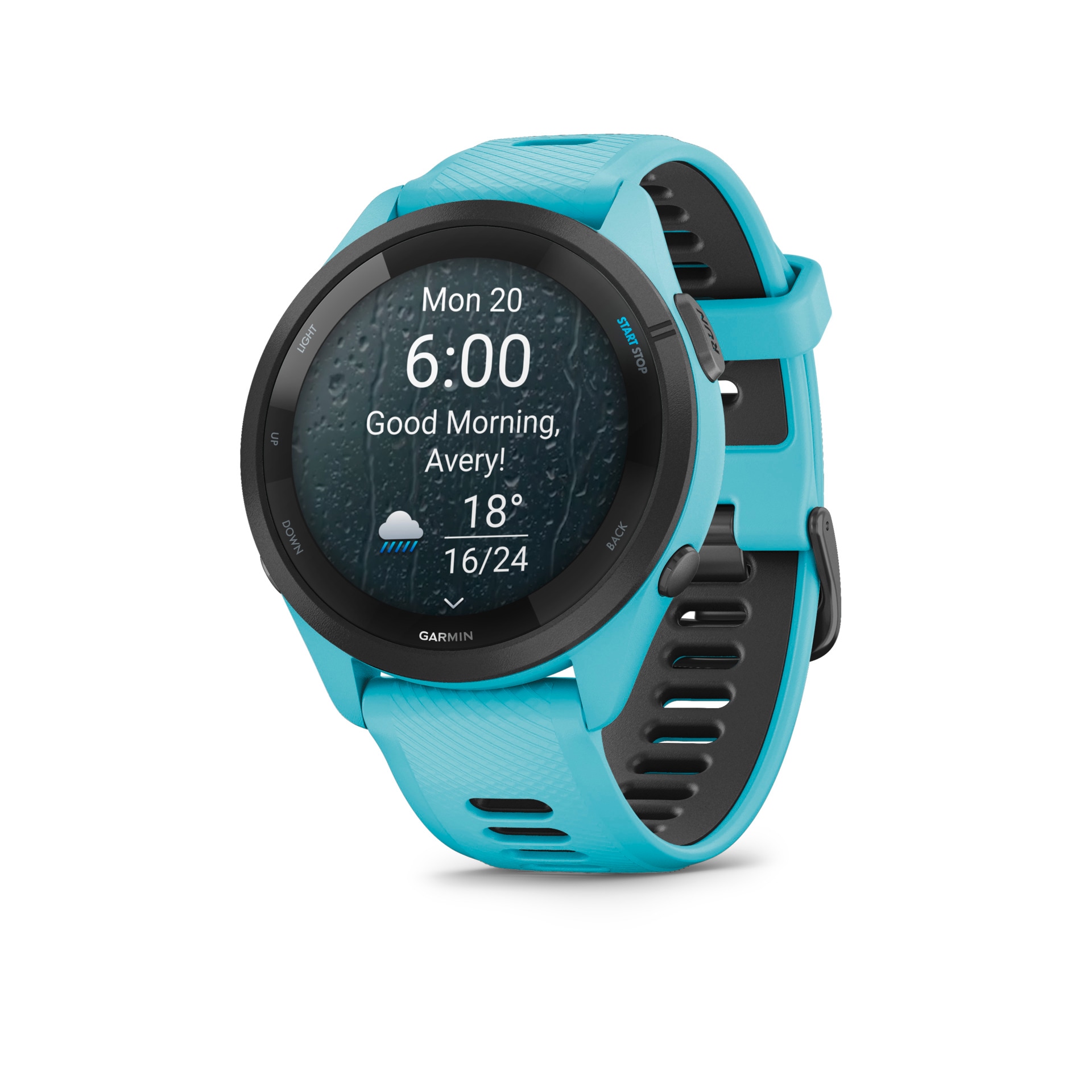 Garmin Smartwatch »FORERUNNER 265 mit Silikon-Armband 22 mm«