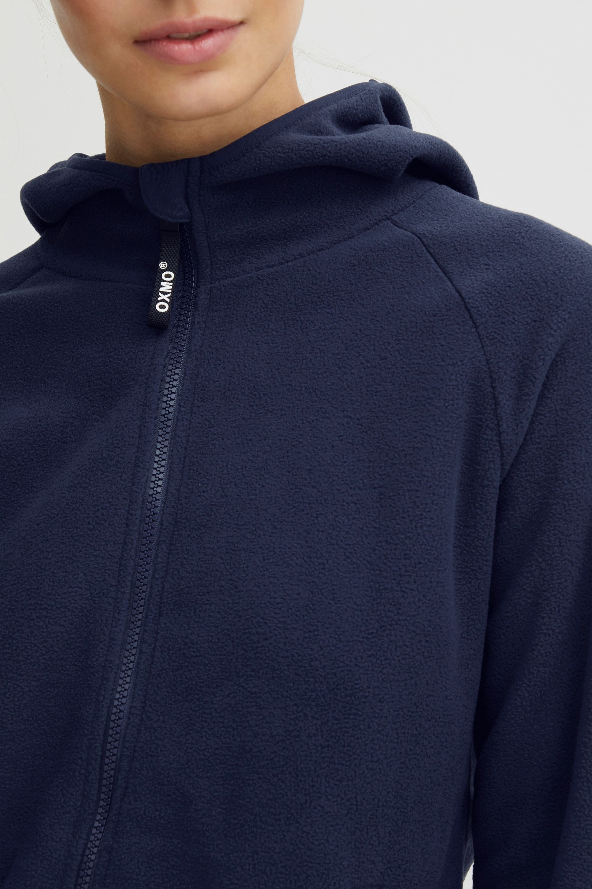 OXMO Fleecejacke »Fleecejacke OXFinja«, mit Kapuze
