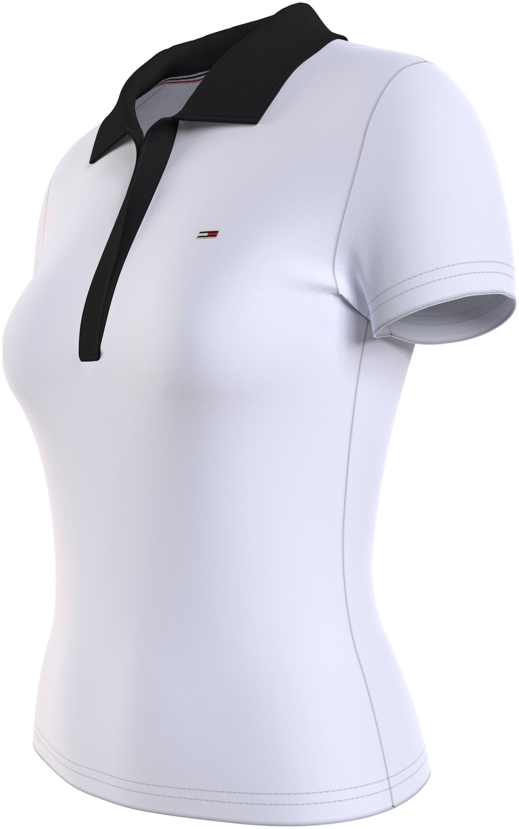 Tommy Jeans Poloshirt »TJW SLIM CONTRAST V SS POLO EXT«, mit kontrastfarbenem Polokragen