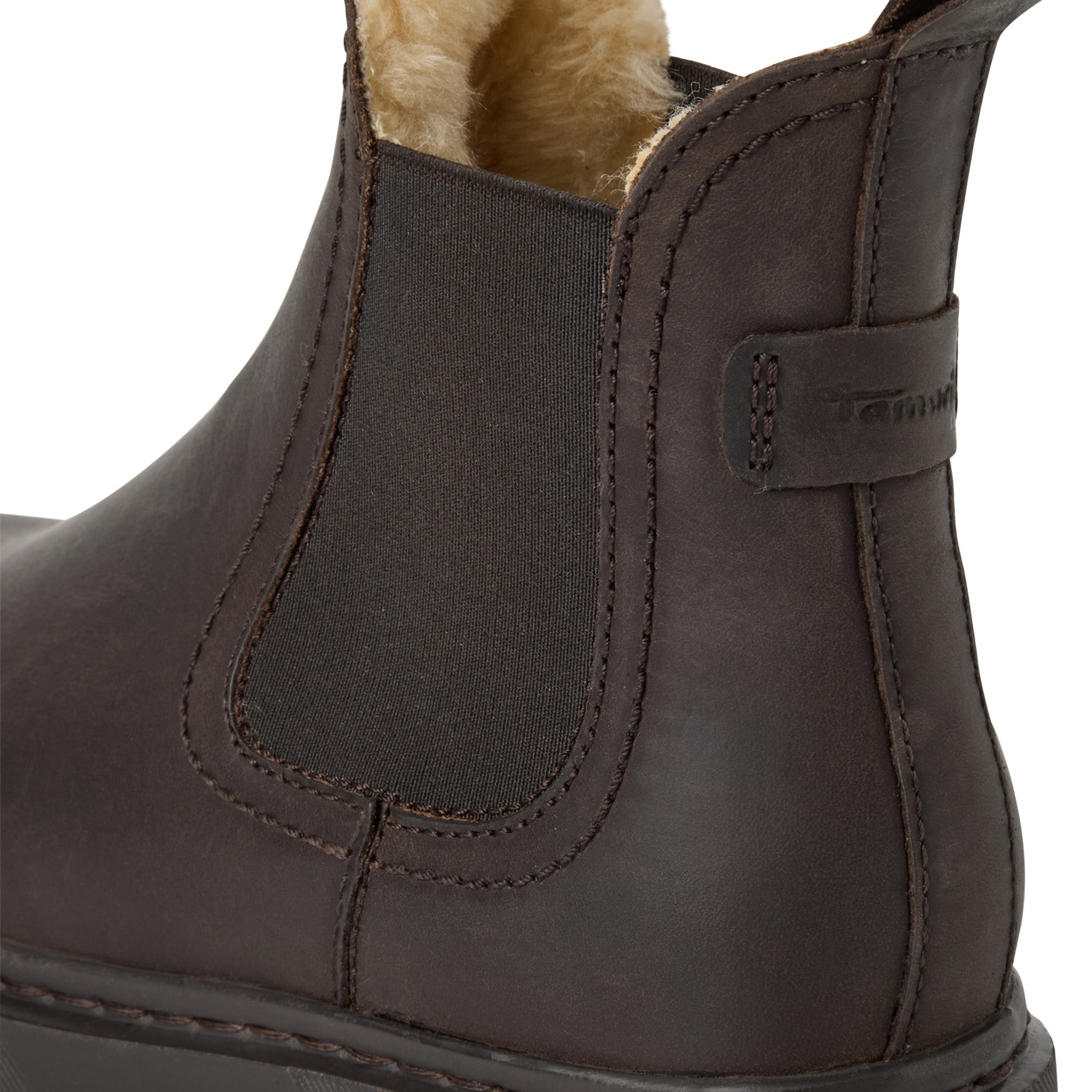 Tamaris Winterboots  , Blockabsatz, Chelseaboots, Schlupfschuh, beidseitiger Stretcheinsatz