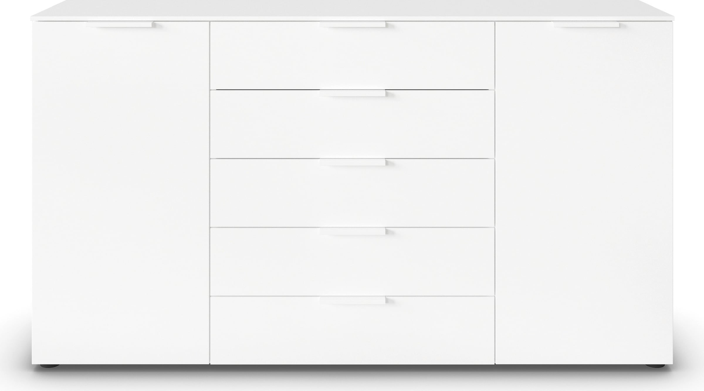 rauch Kommode »Flipp Schubladenkommode Wäscheschrank Schrank Bestseller«, 2-türig mit 5 Schubladen und Soft-Close-Funktion in zwei Breiten