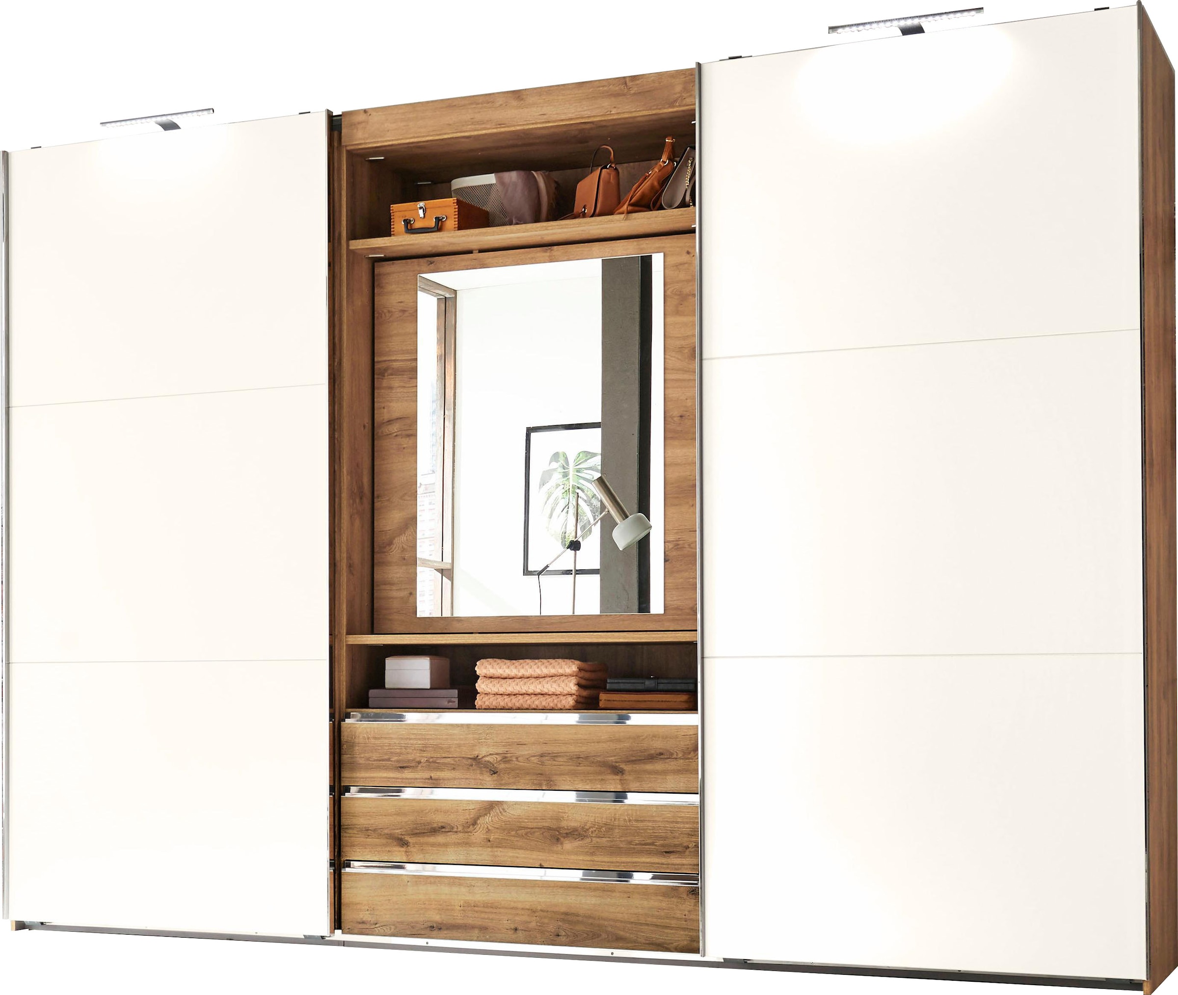 Wimex Schwebetürenschrank »Magic by fresh to go«, mit drehbarer Spiegeltür