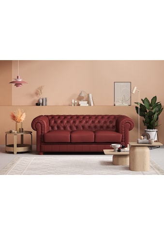 Max Winzer® Chesterfield-Sofa »Kent«, 3-Sitzer mit edler Knopfheftung, Breite 205 cm kaufen