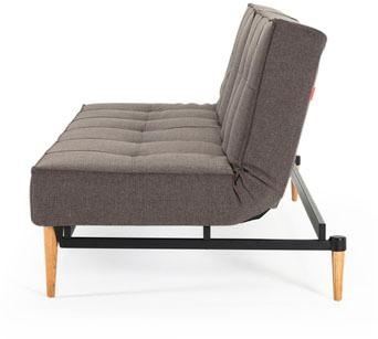 INNOVATION LIVING ™ Schlafsofa »Splitback, Rückenlehnen einzeln verstellbar, komfortabel mit Federkern«, mit hellen Styletto Beinen, in skandinavischen Design