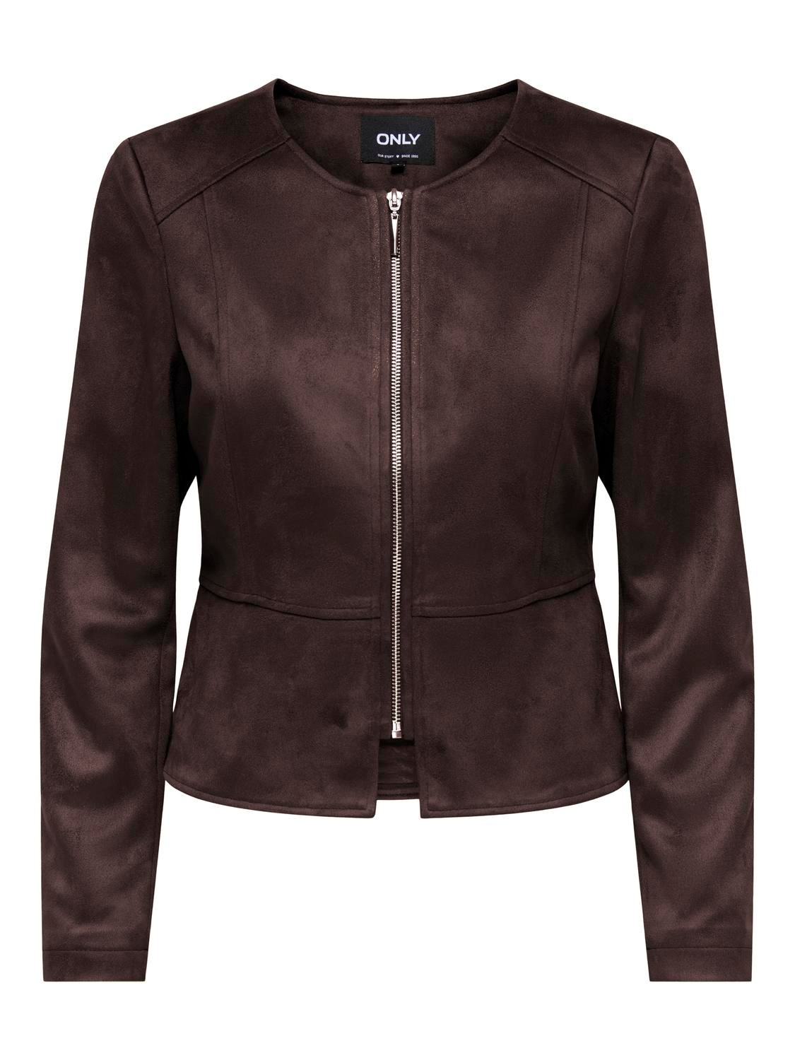 ONLY Lederimitatjacke »ONLSARAMY FAUX SUEDE JACKET OTW« Kunstfaser, Wildlederimitat