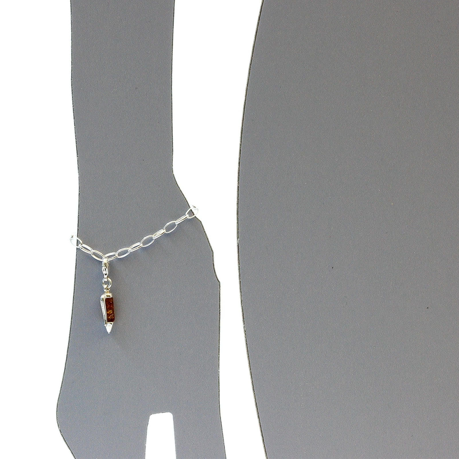 OSTSEE-SCHMUCK Kettenanhänger »- Kugelschreiber - Silber 925/000 - Bernstein«